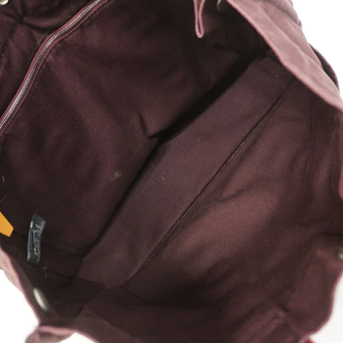 Hermes Brown Canvas Tote Bag (Pre-Owned)