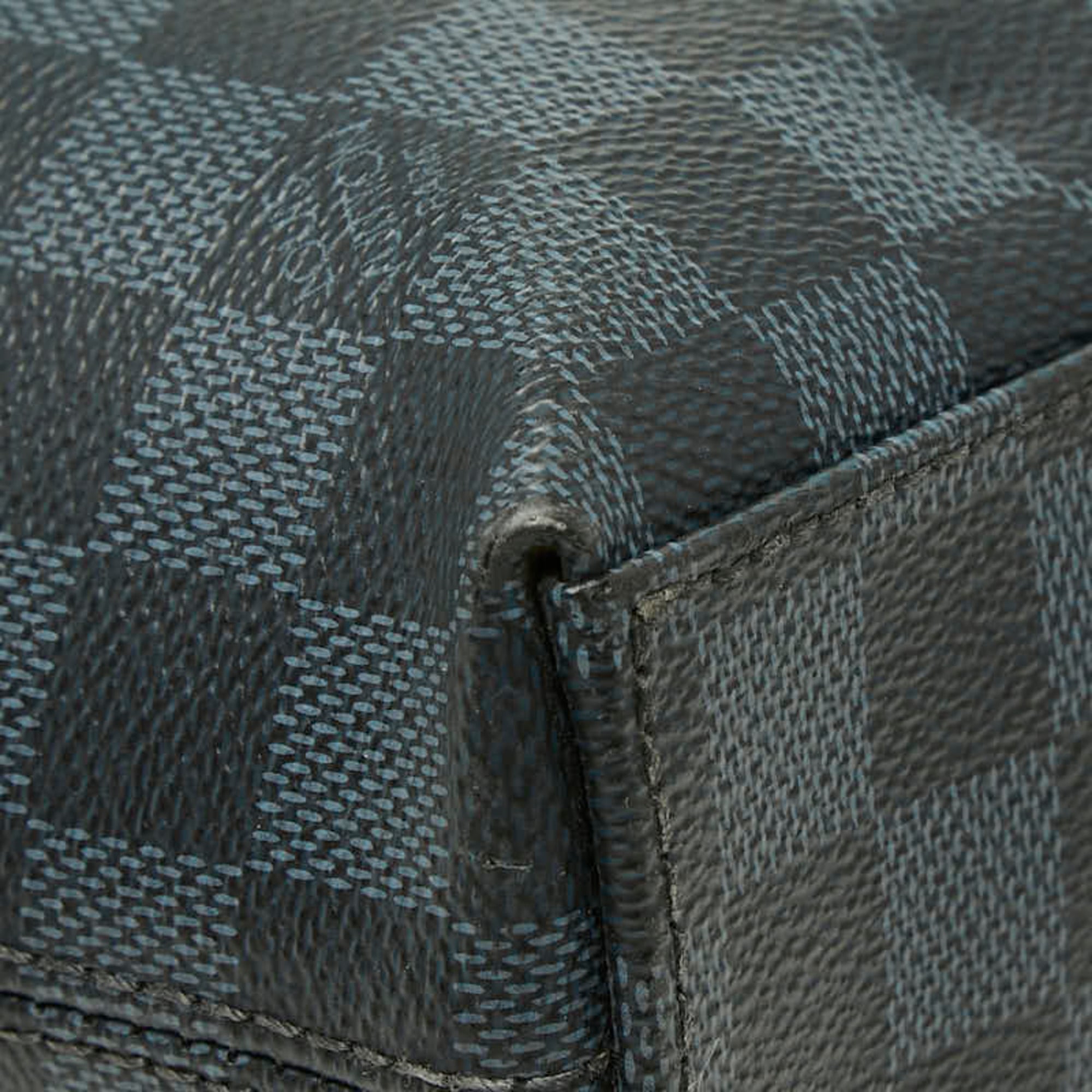 Louis Vuitton Navy Black Pvc Leather (Pre-Owned)