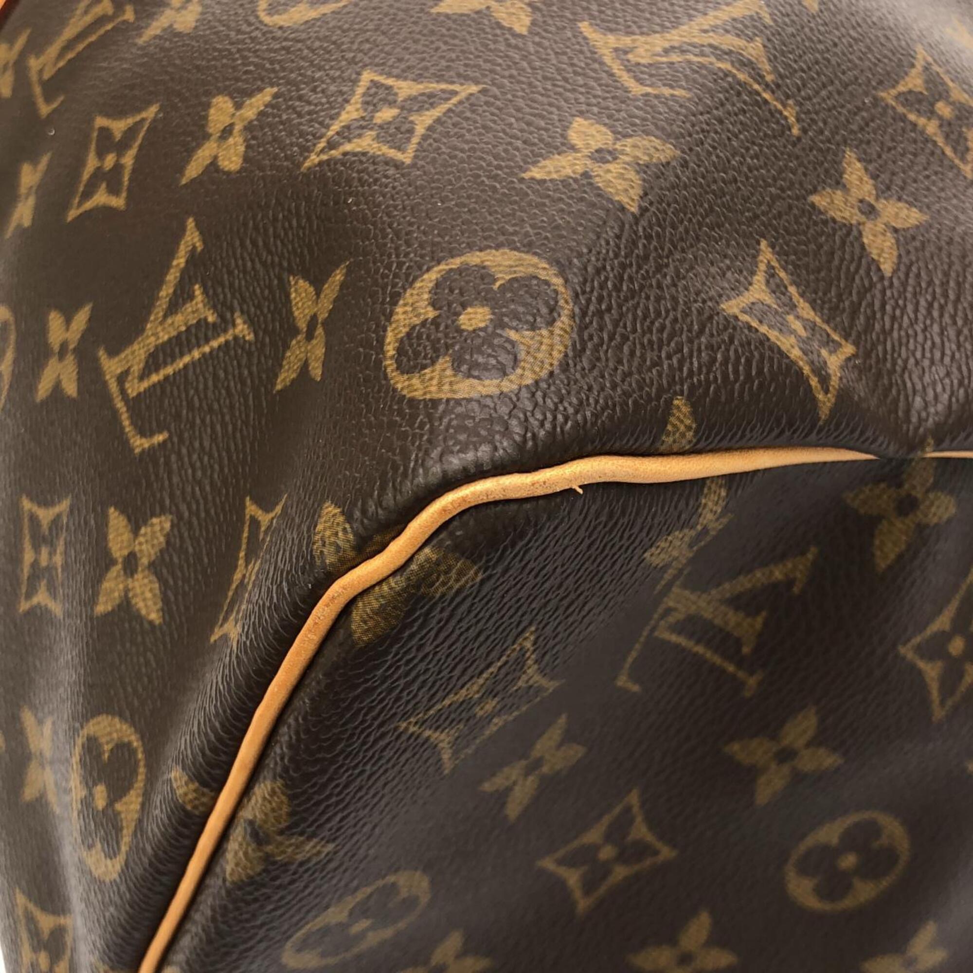 Louis Vuitton Brown Coated Canvas Boston Bag (Pre-Owned)