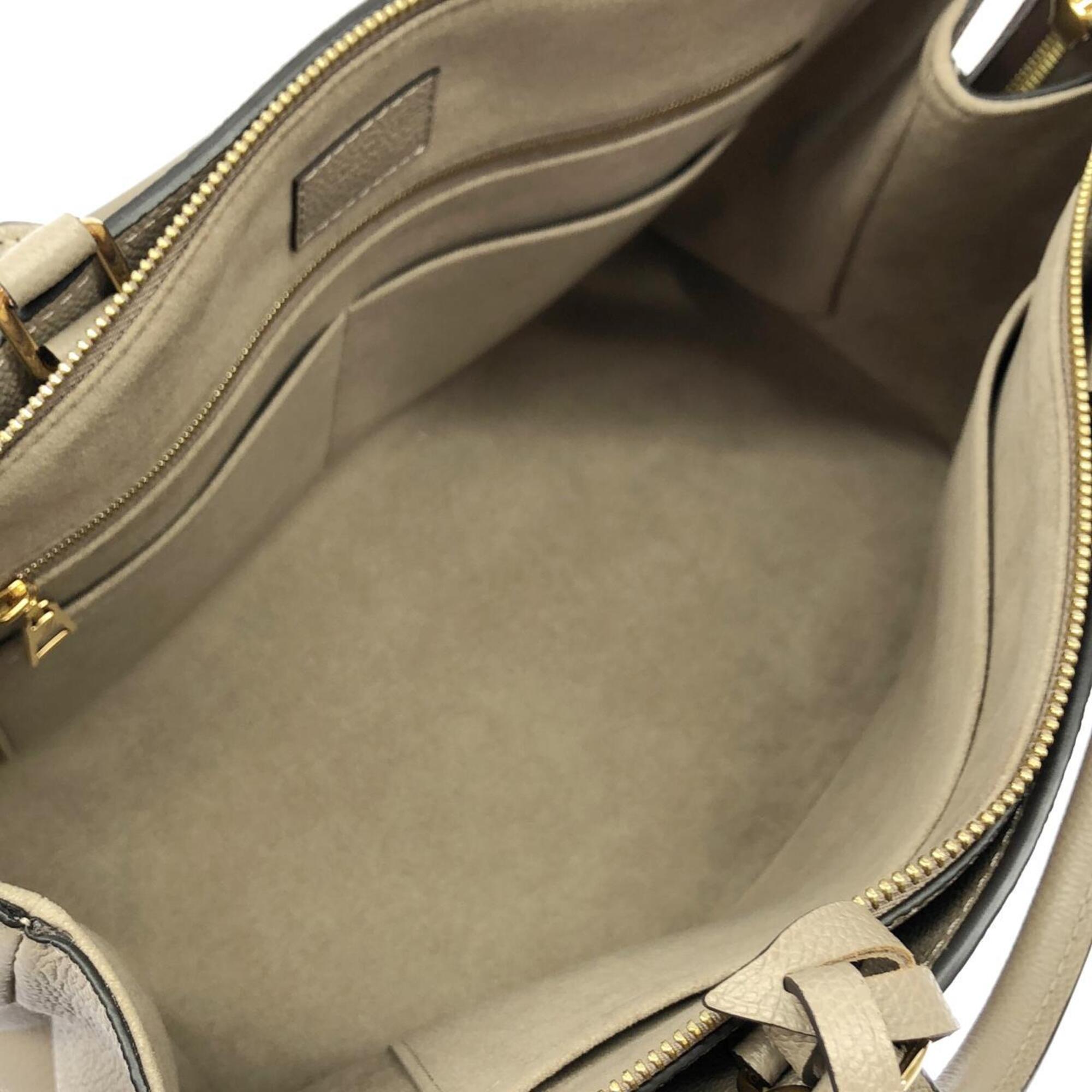 Louis Vuitton Tourterelle Leather Handbag (Pre-Owned)
