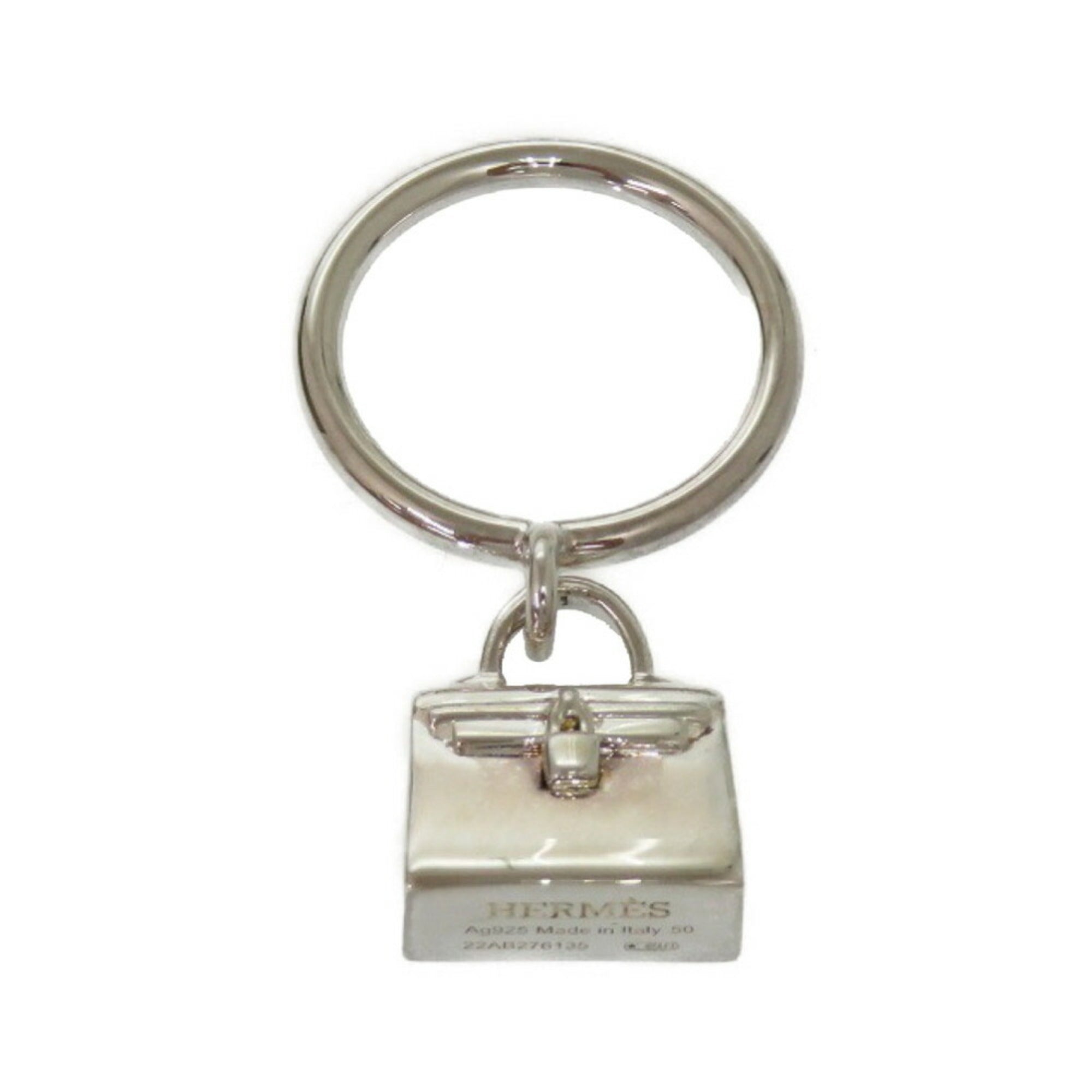 Hermes Silver 925 Band Ring (Pre-Owned)