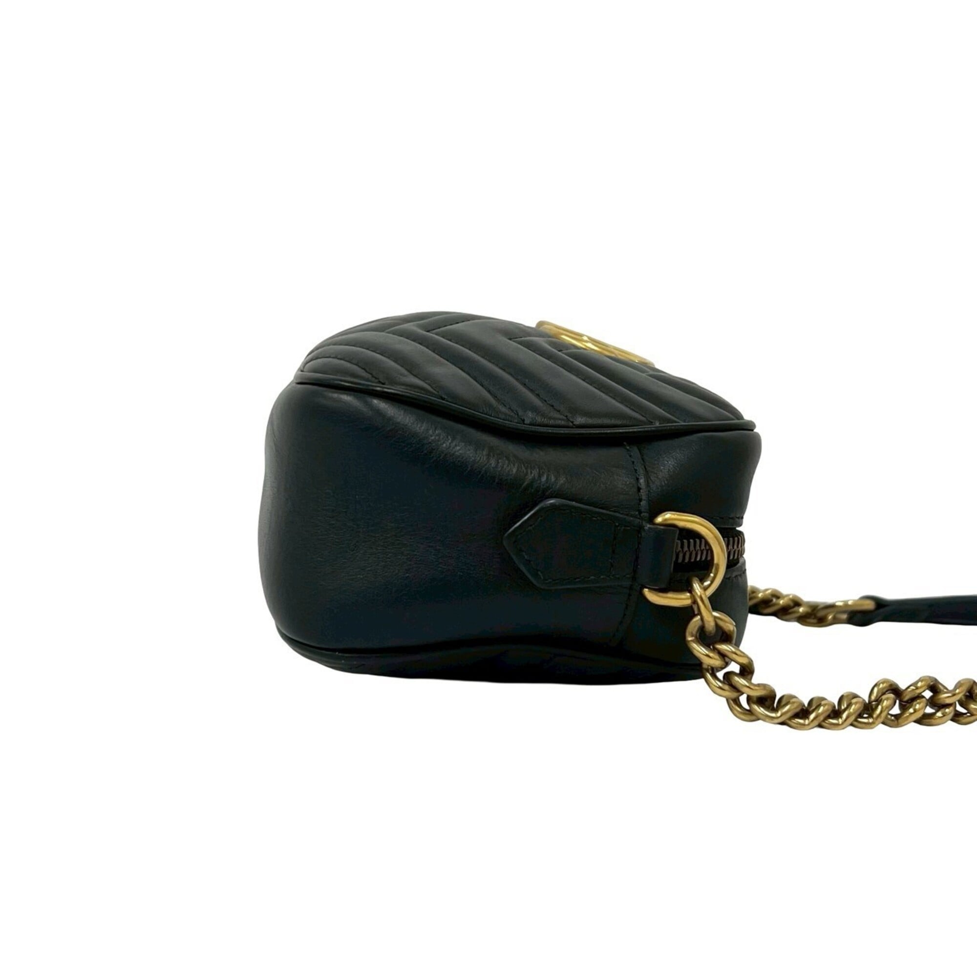 Gucci Black Leather Pochette Shoulder Bag (Pre-Owned)