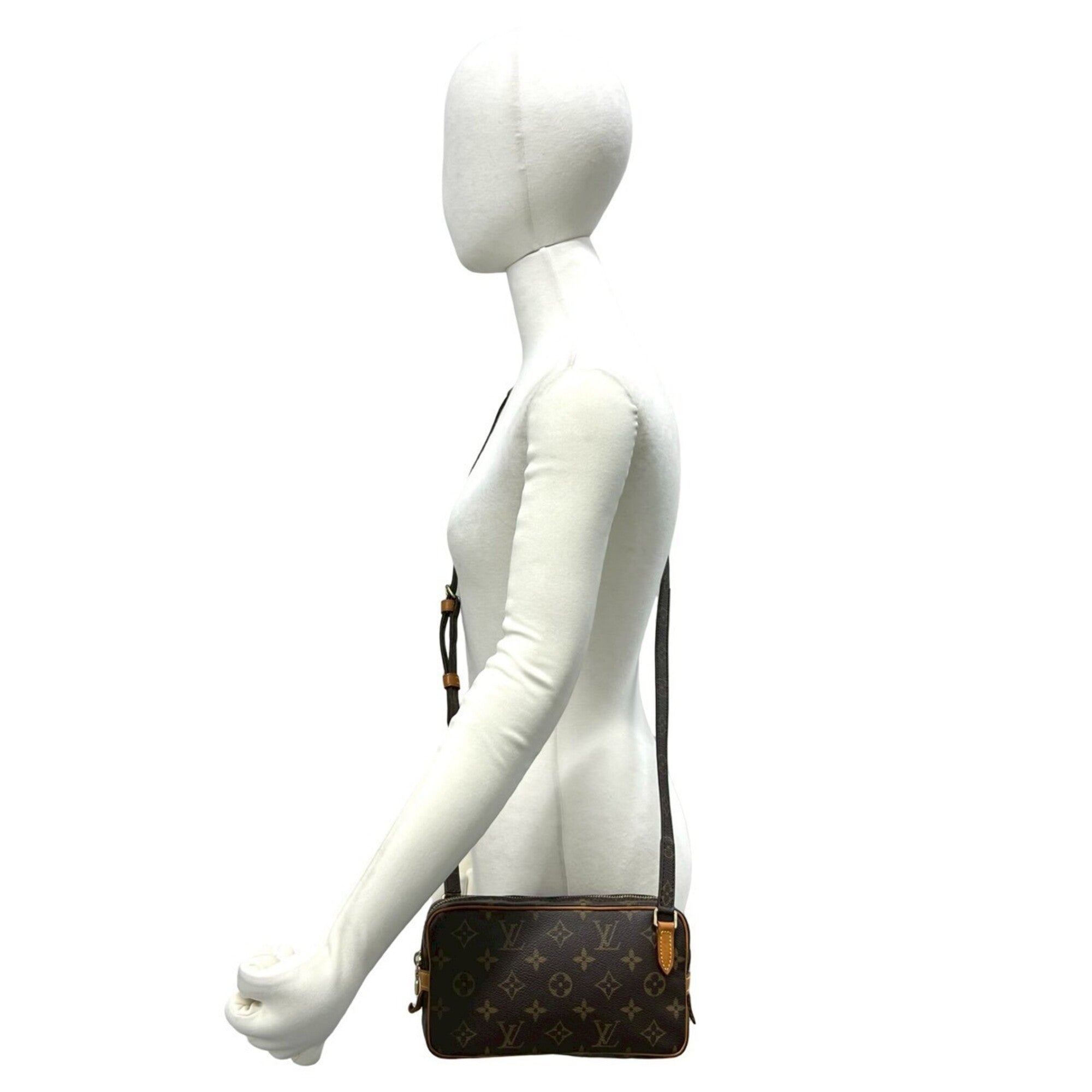 Louis Vuitton Brown Leather Pvc Pochette Shoulder Bag (Pre-Owned)
