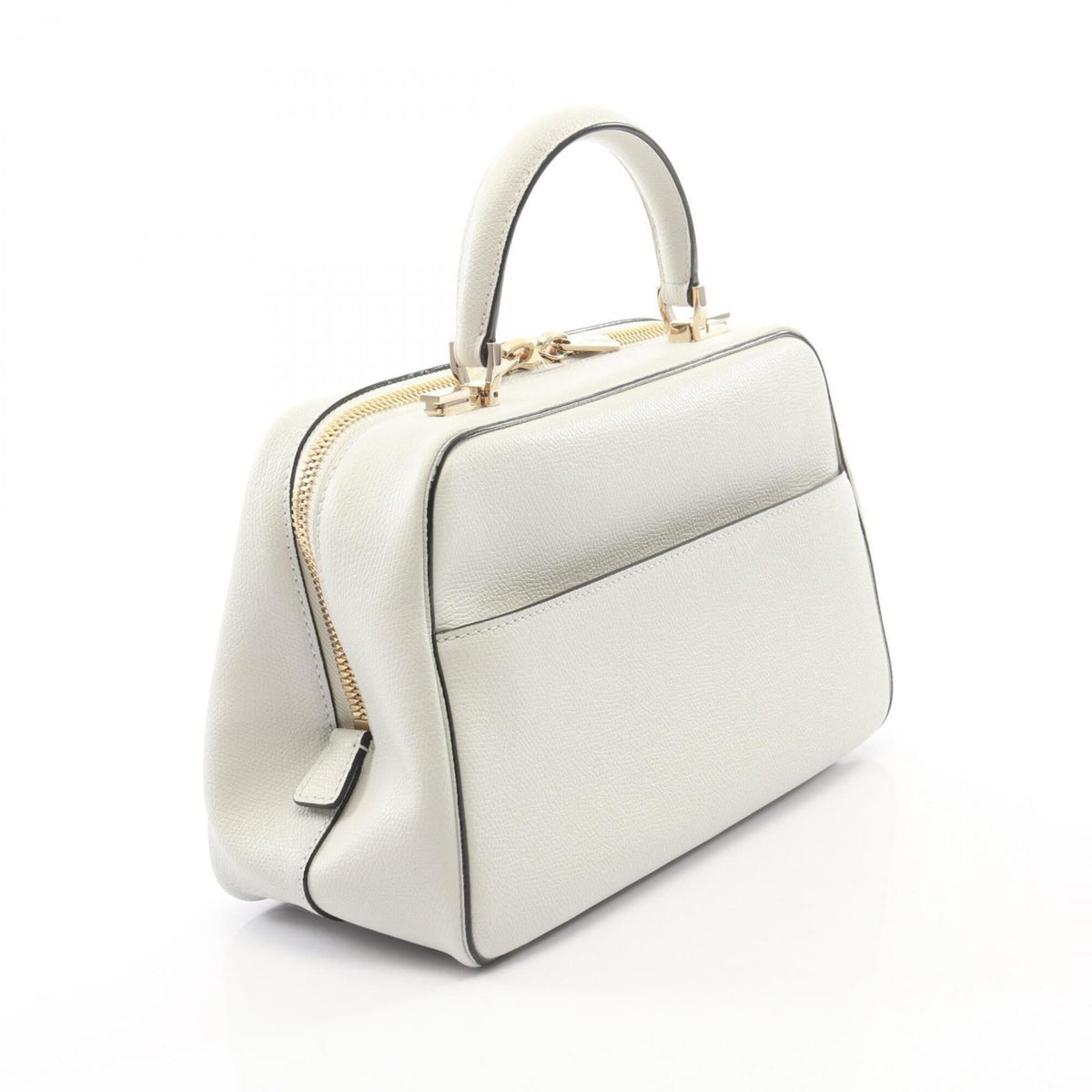Valextra White Leather Handbag (Pre-Owned)