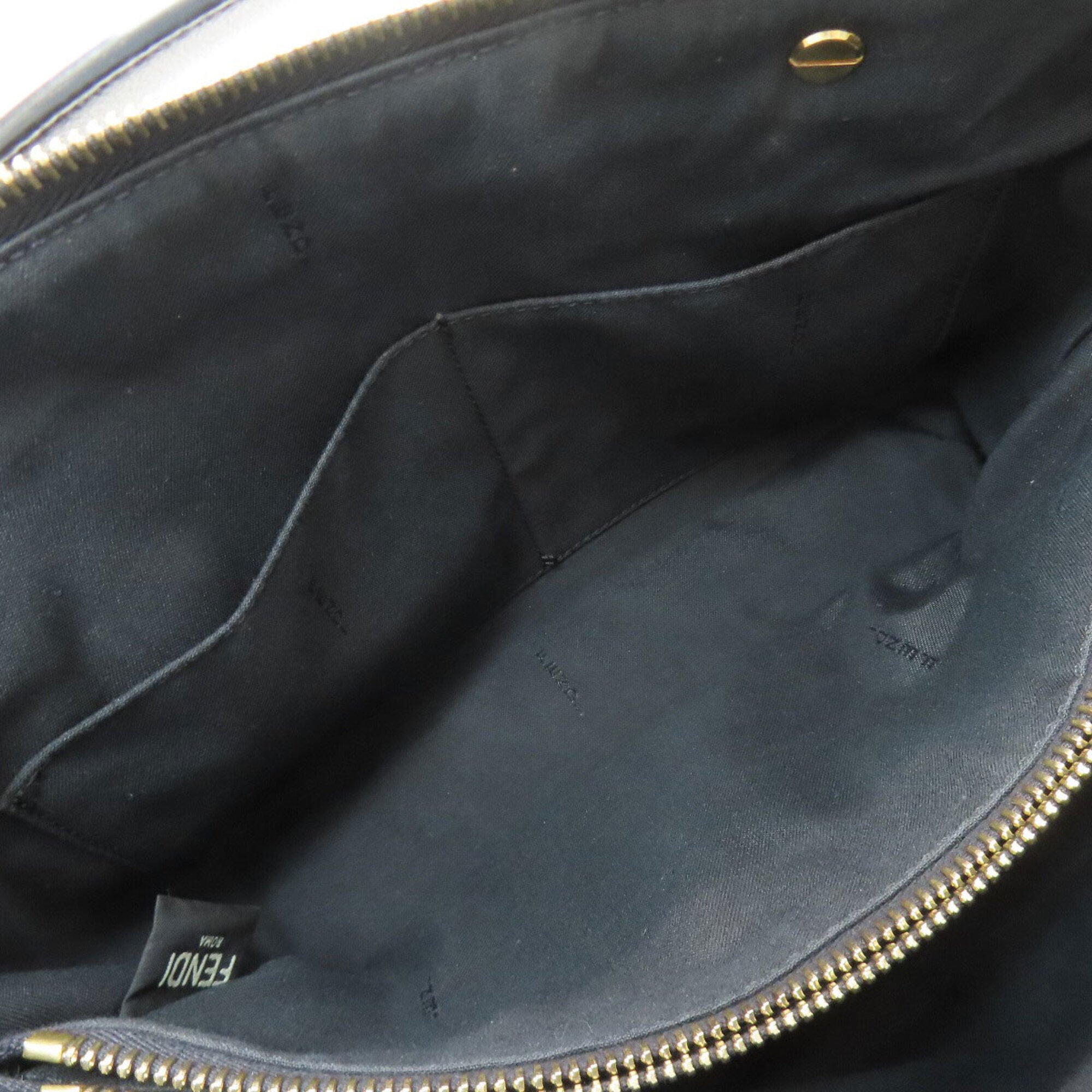 Fendi Black Leather Handbag (Pre-Owned)
