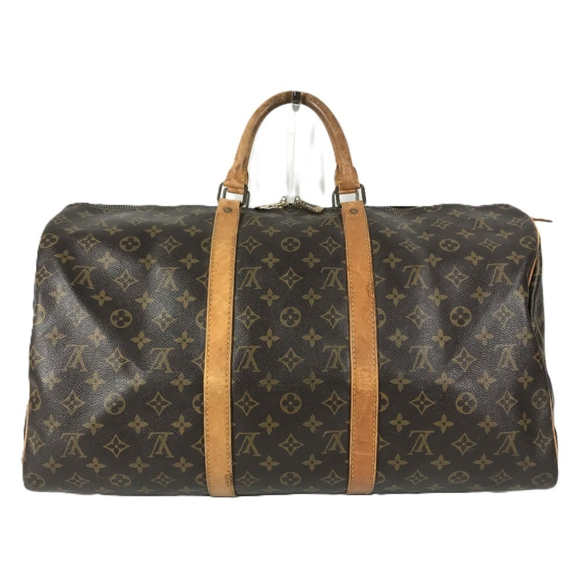 Louis Vuitton Brown Galle Monogram Monogram Boston Bag Handbag (Pre-Owned)