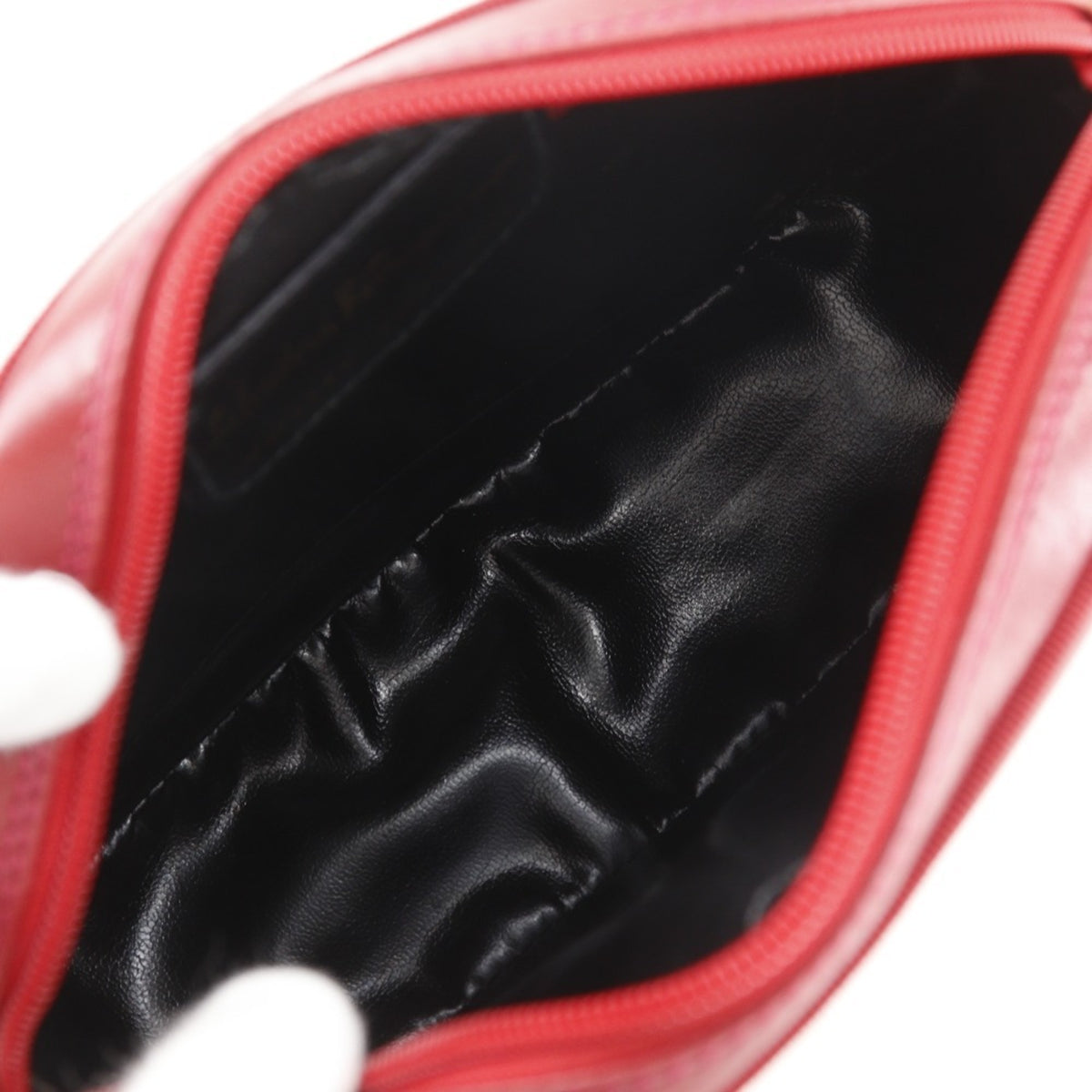 Salvatore Ferragamo Vara Red Color Leather Shoulder Bag (Pre-Owned)