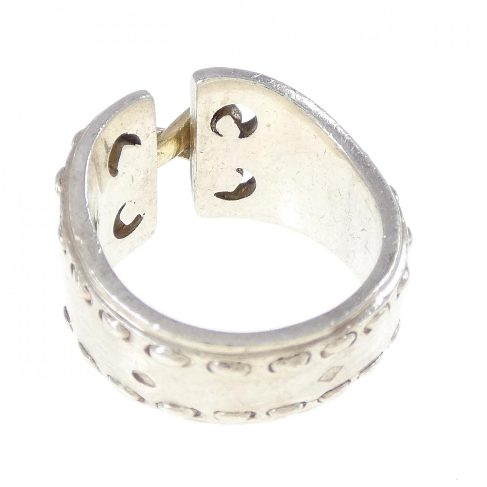 Hermes Silver 925 Band Ring (Pre-Owned)