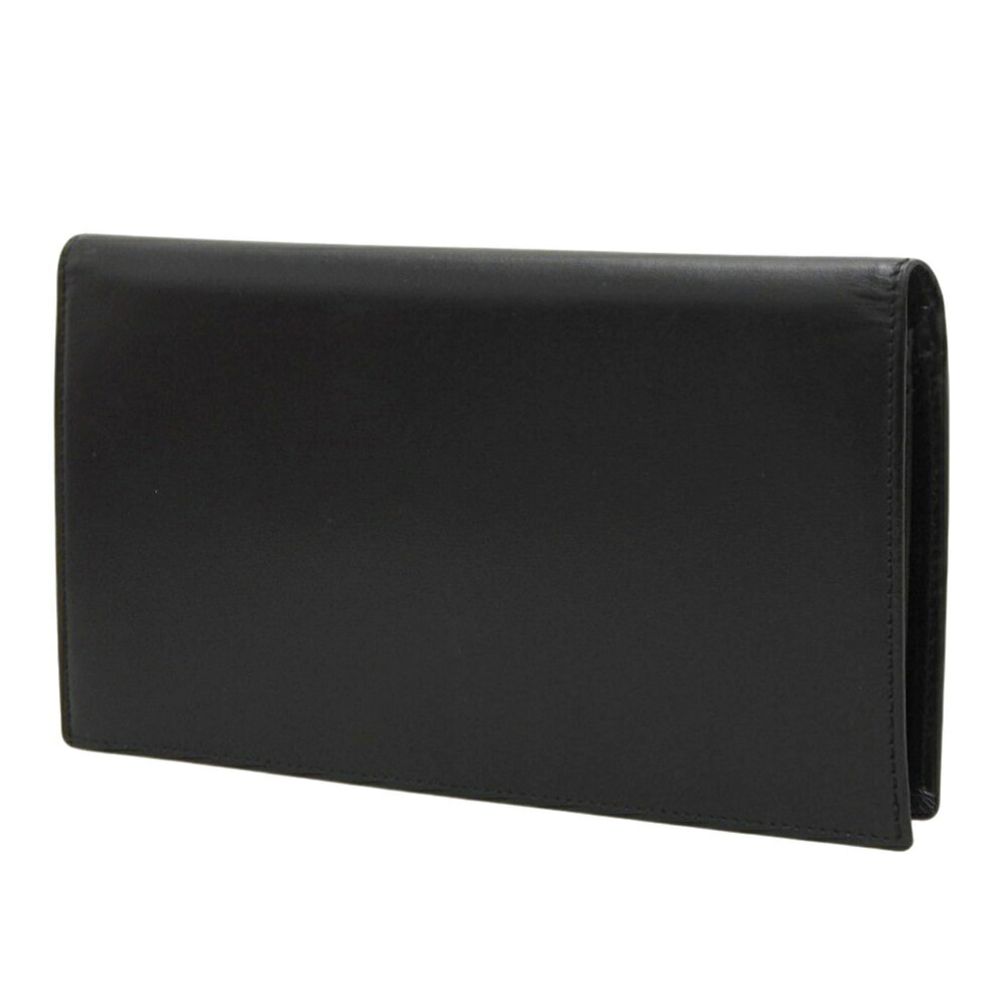 Cartier Black Leather Bill Wallet (Bi-Fold) (Pre-Owned)