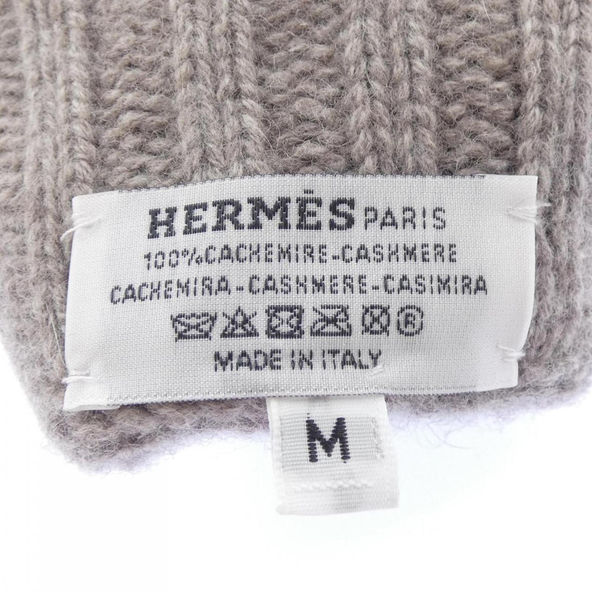 Hermes Beige Cashmere Warm Gloves (Pre-Owned)
