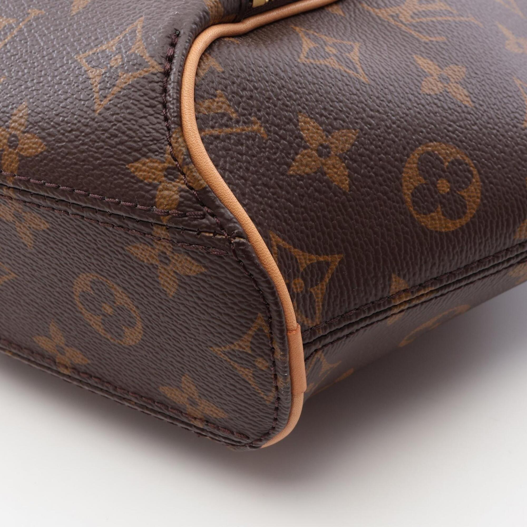 Louis Vuitton Brown Pvc Coated Canvas Leather Handbag (Pre-Owned)