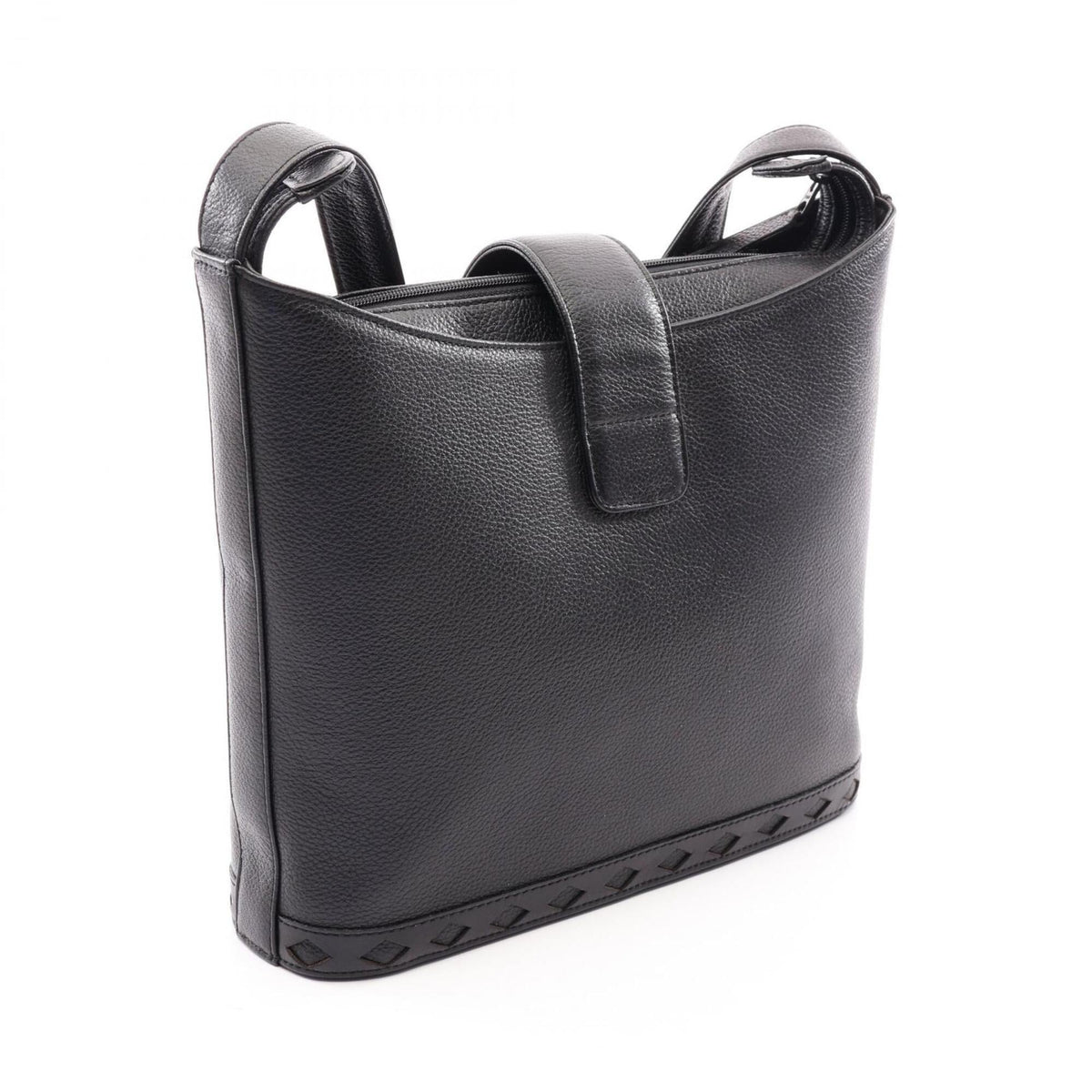 Yves Saint Laurent Black Leather Handbag Shoulder Bag (Pre-Owned)