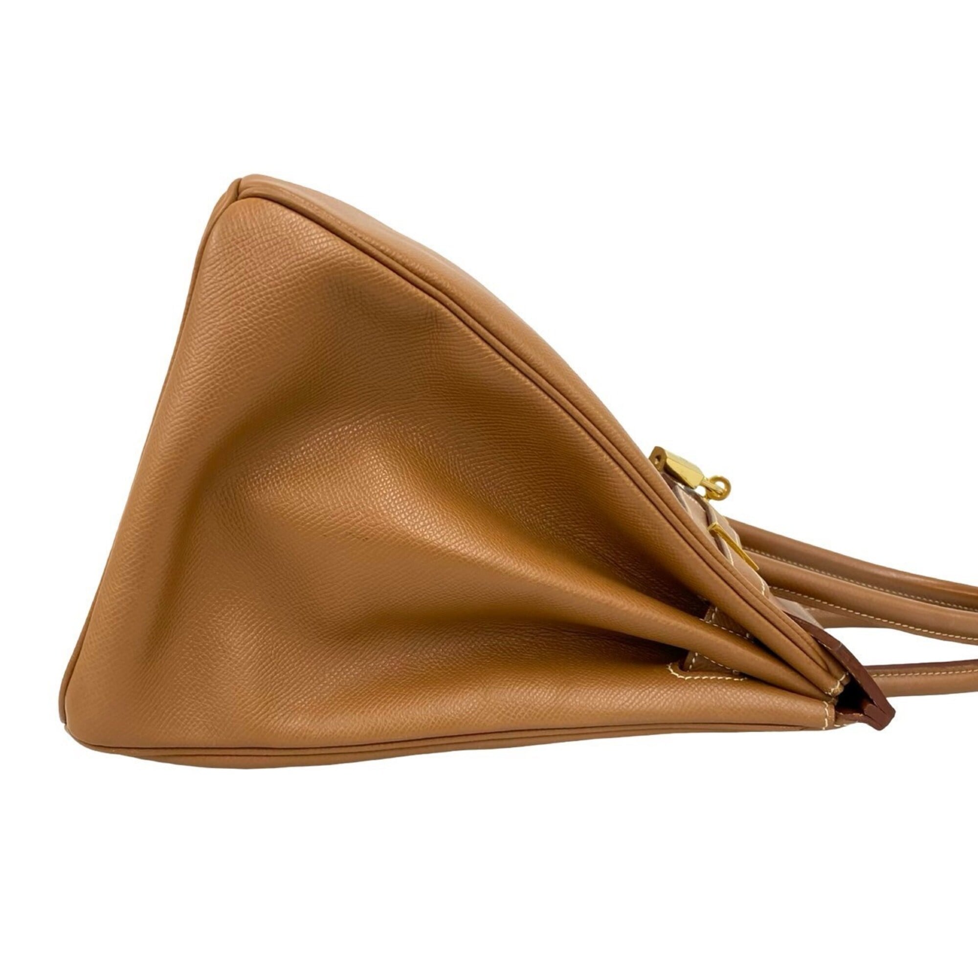 Hermes Brown Courchevel Leather Handbag Tote Bag (Pre-Owned)
