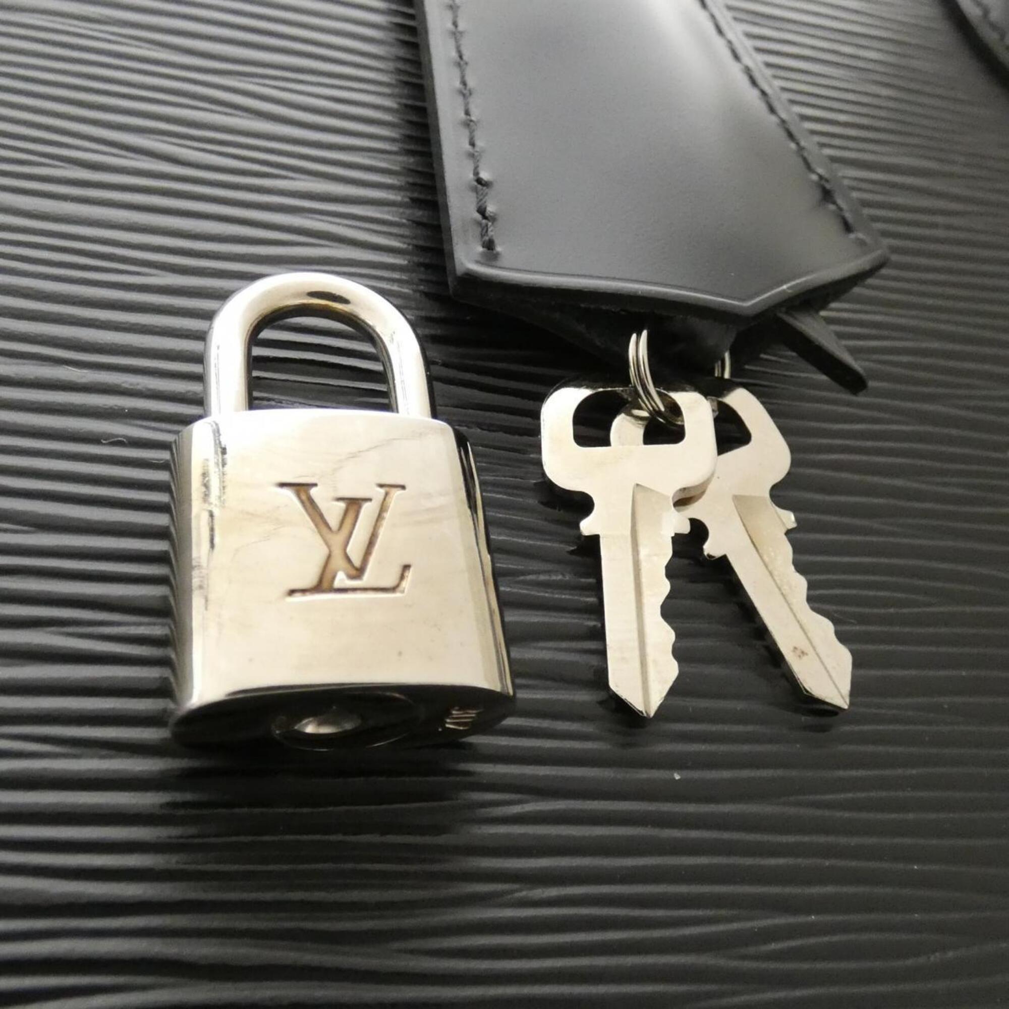 Louis Vuitton Black Leather Handbag (Pre-Owned)