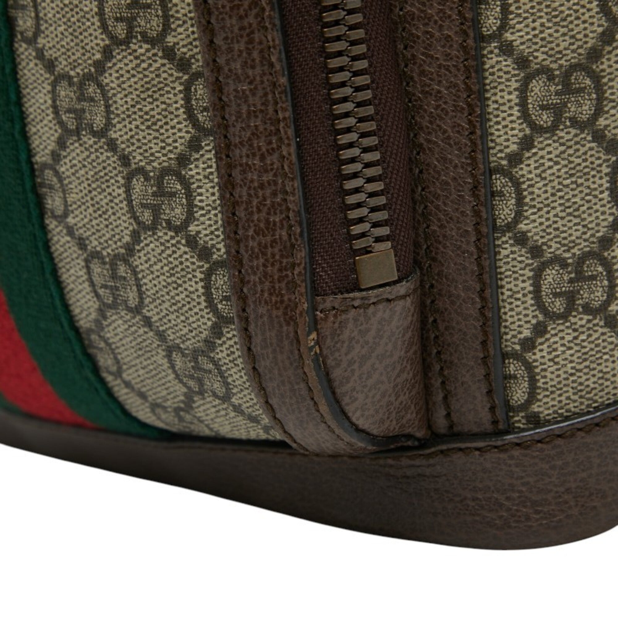 Gucci Beige Brown Pvc Leather Backpack (Pre-Owned)