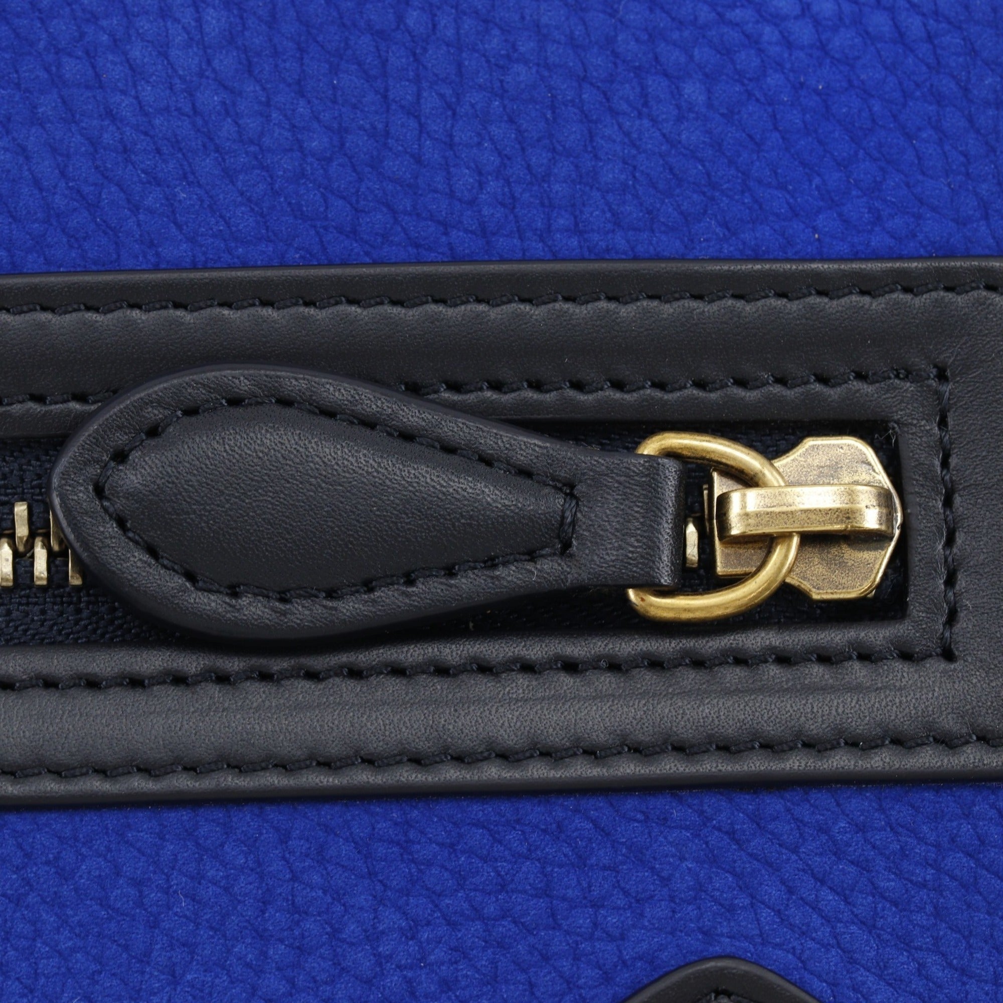 Celine Black Blue Leather Handbag (Pre-Owned)