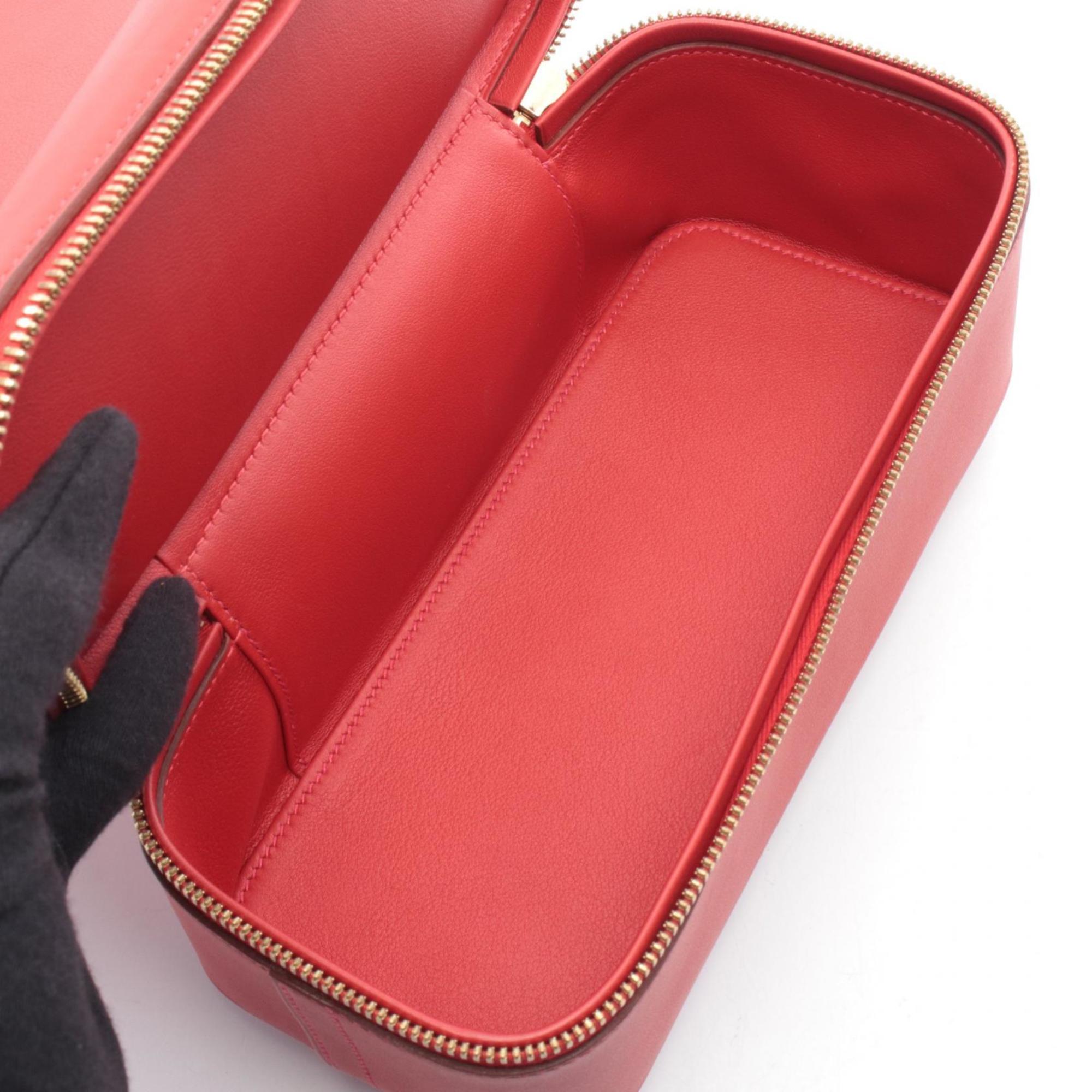 Hermes Red Color Swift Leather Handbag (Pre-Owned)