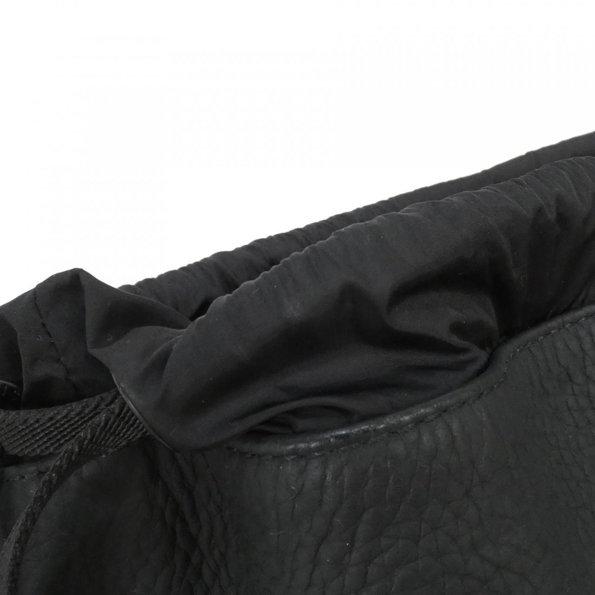 Louis Vuitton Black Leather Backpack (Pre-Owned)
