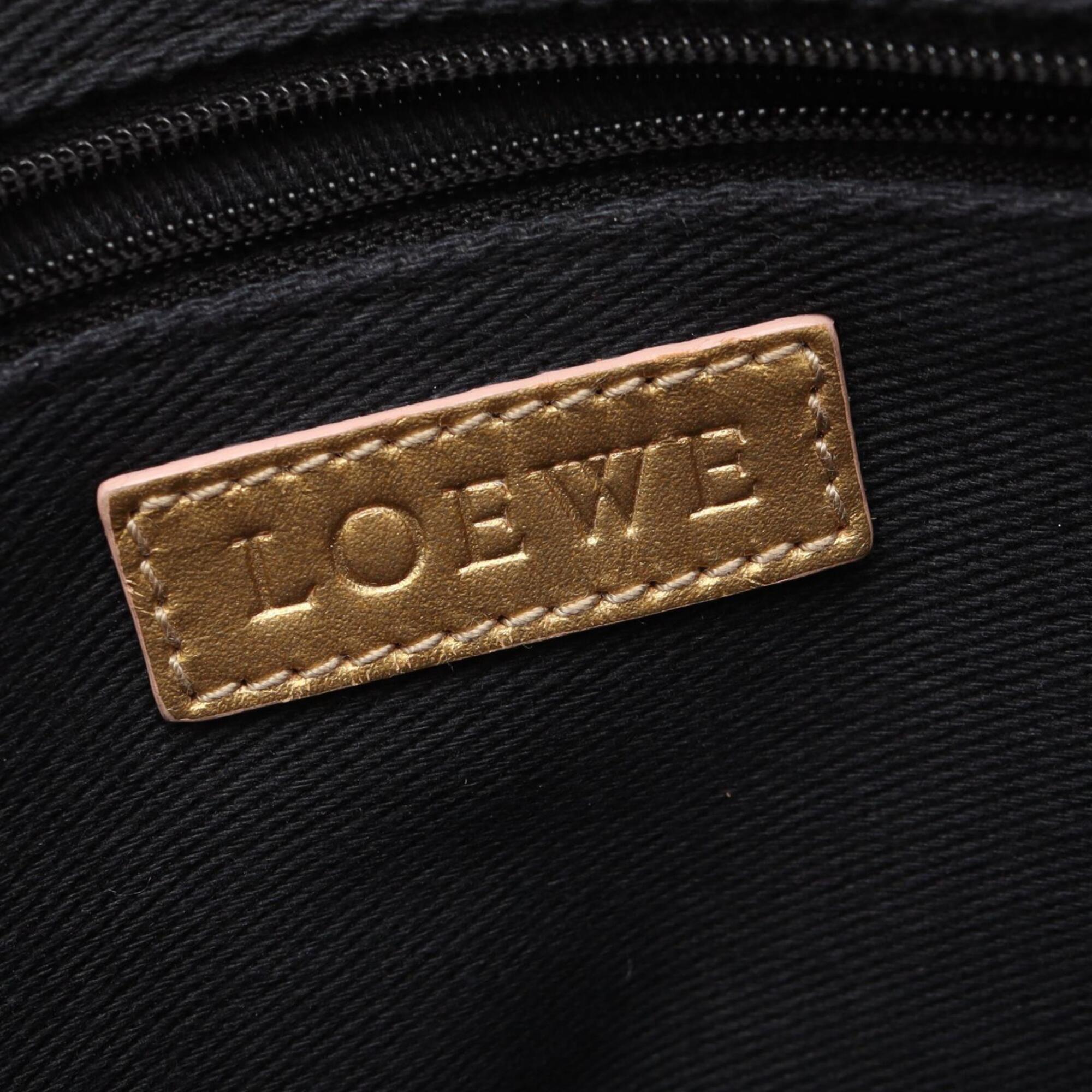 Loewe Beige Canvas Leather Handbag (Pre-Owned)