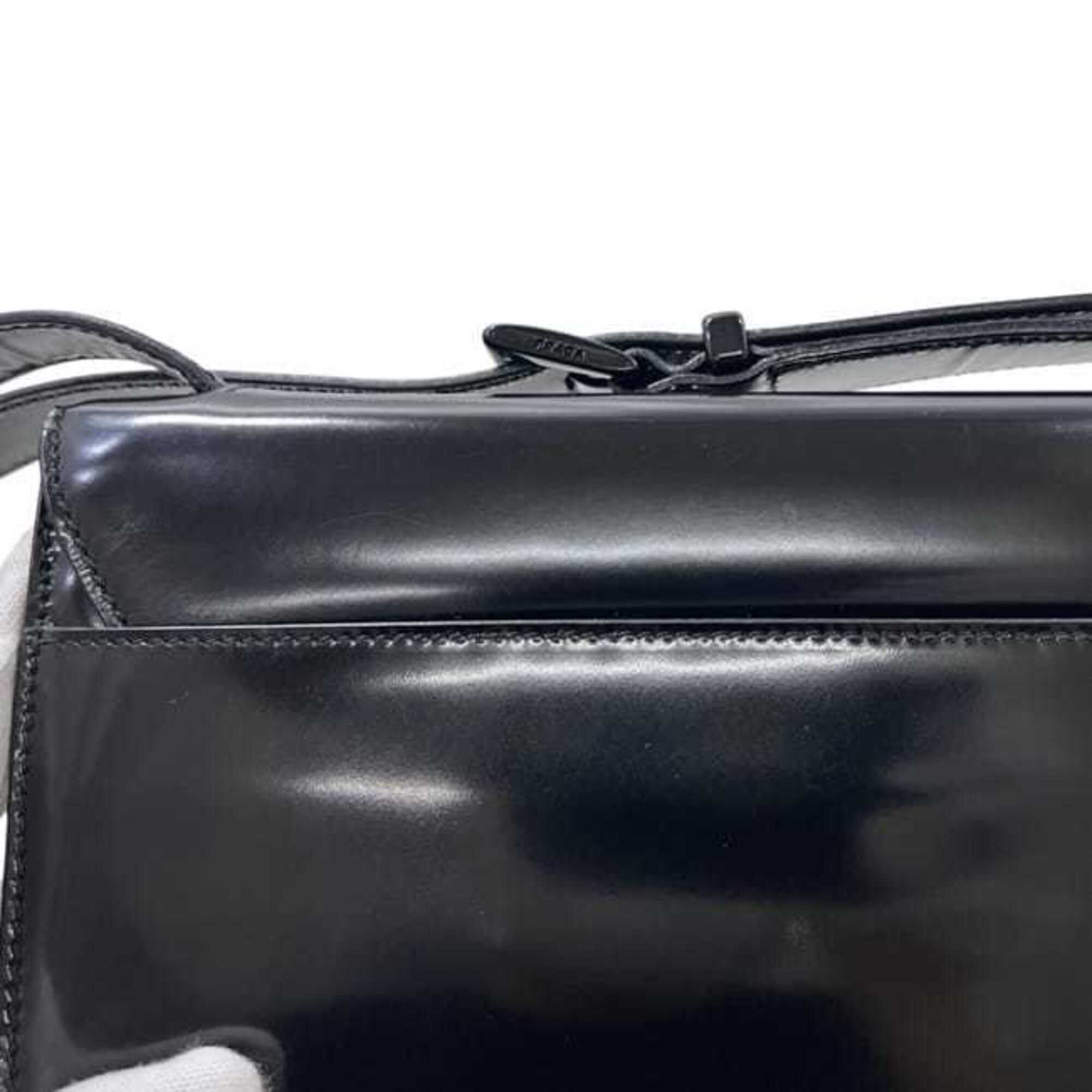 Prada Black Nero Leather Shoulder Bag (Pre-Owned)