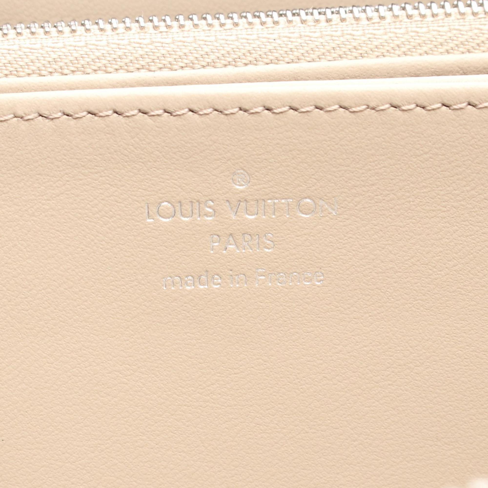 Louis Vuitton Beige Galle Mahina Leather Leather Long Wallet (Bi-Fold) (Pre-Owned)