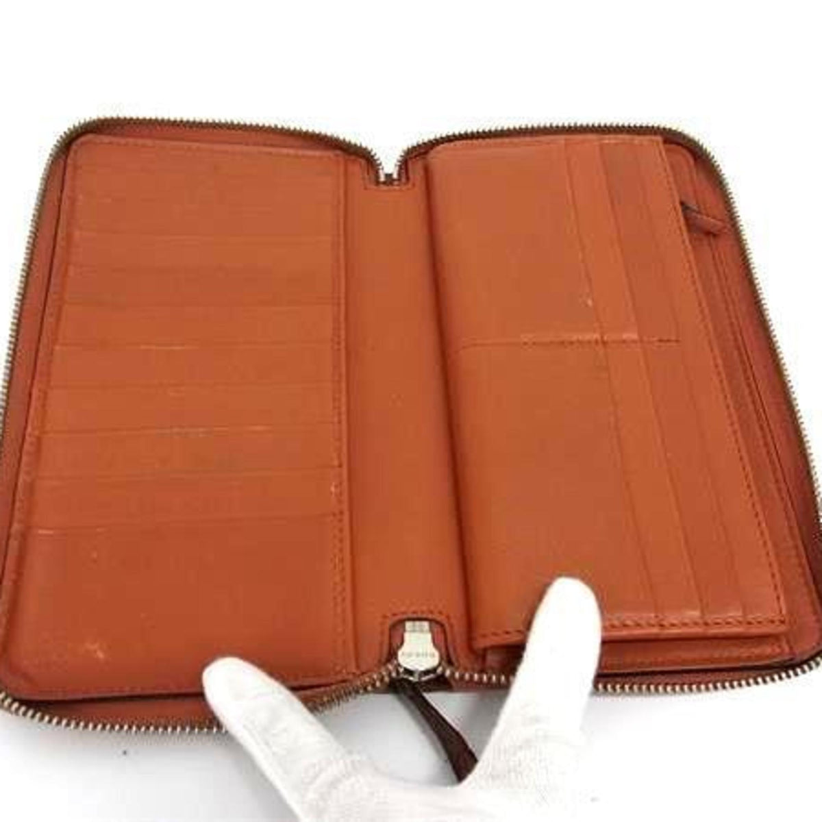 Gucci Brown Leather Long Wallet (Bi-Fold) (Pre-Owned)