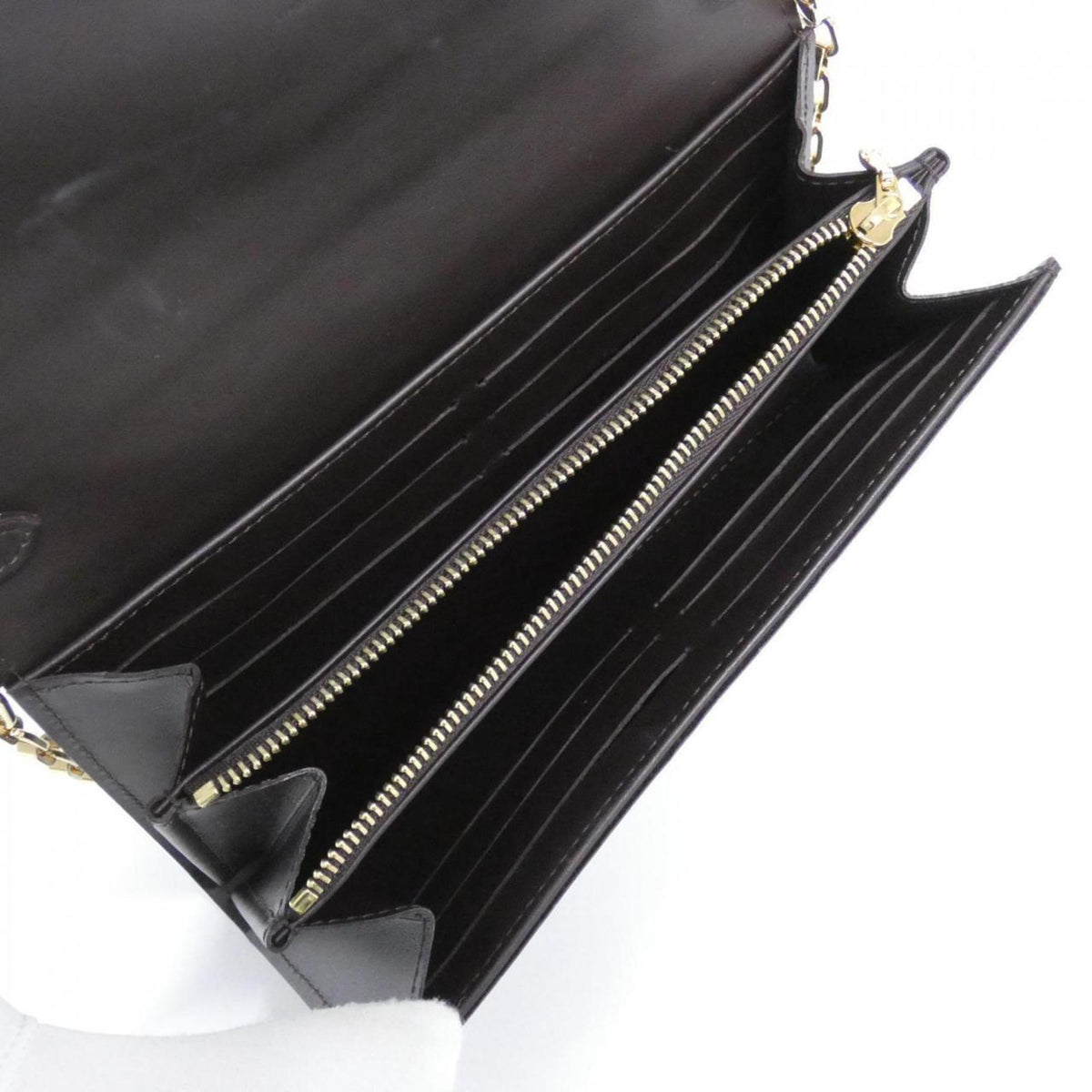 Louis Vuitton Vernis Amarante Leather Chain/Shoulder Wallet (Pre-Owned)