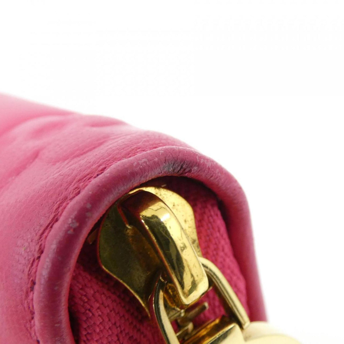 Louis Vuitton Pink Leather Long Wallet (Bi-Fold) (Pre-Owned)