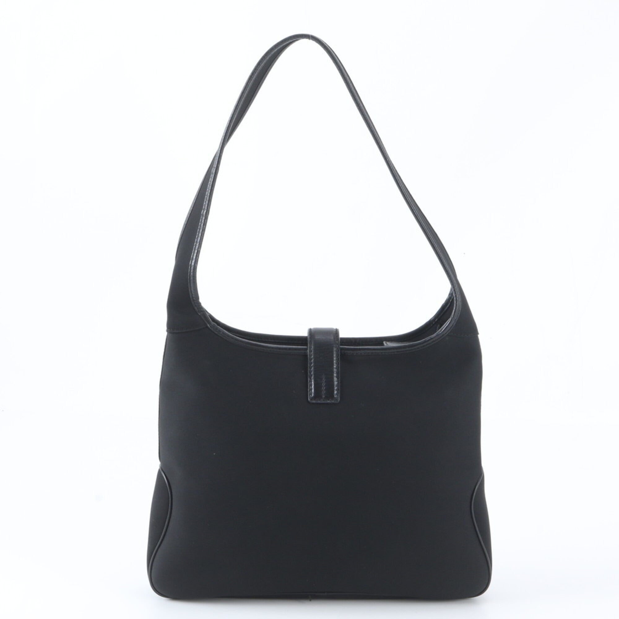 Salvatore Ferragamo Black Leather Handbag Shoulder Bag (Pre-Owned)