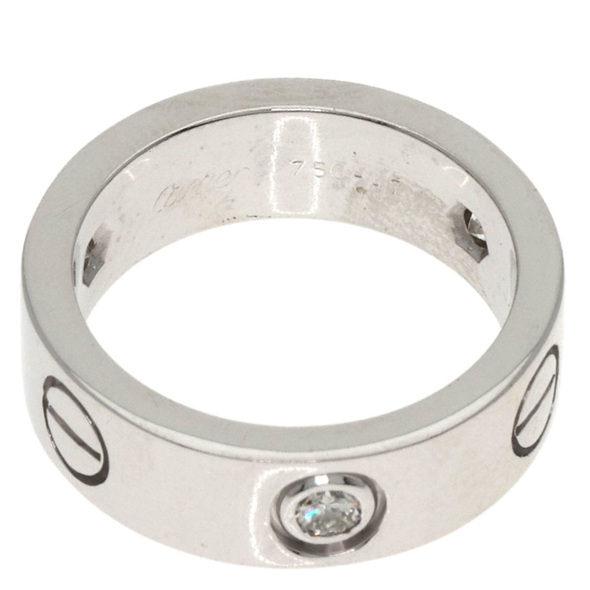 Cartier White Gold White Gold (18K) Band Ring (Pre-Owned)