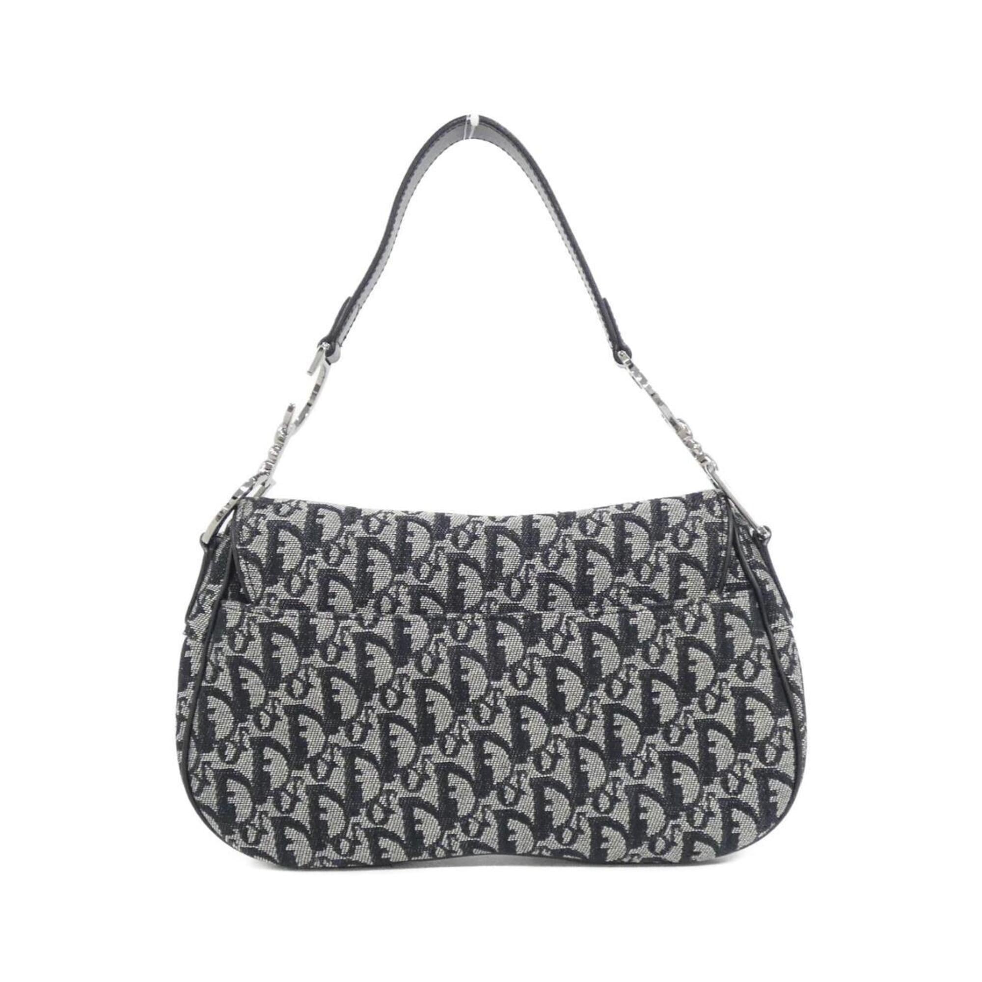 Christian Dior Black Canvas Shoulder Bag (Pre-Owned)