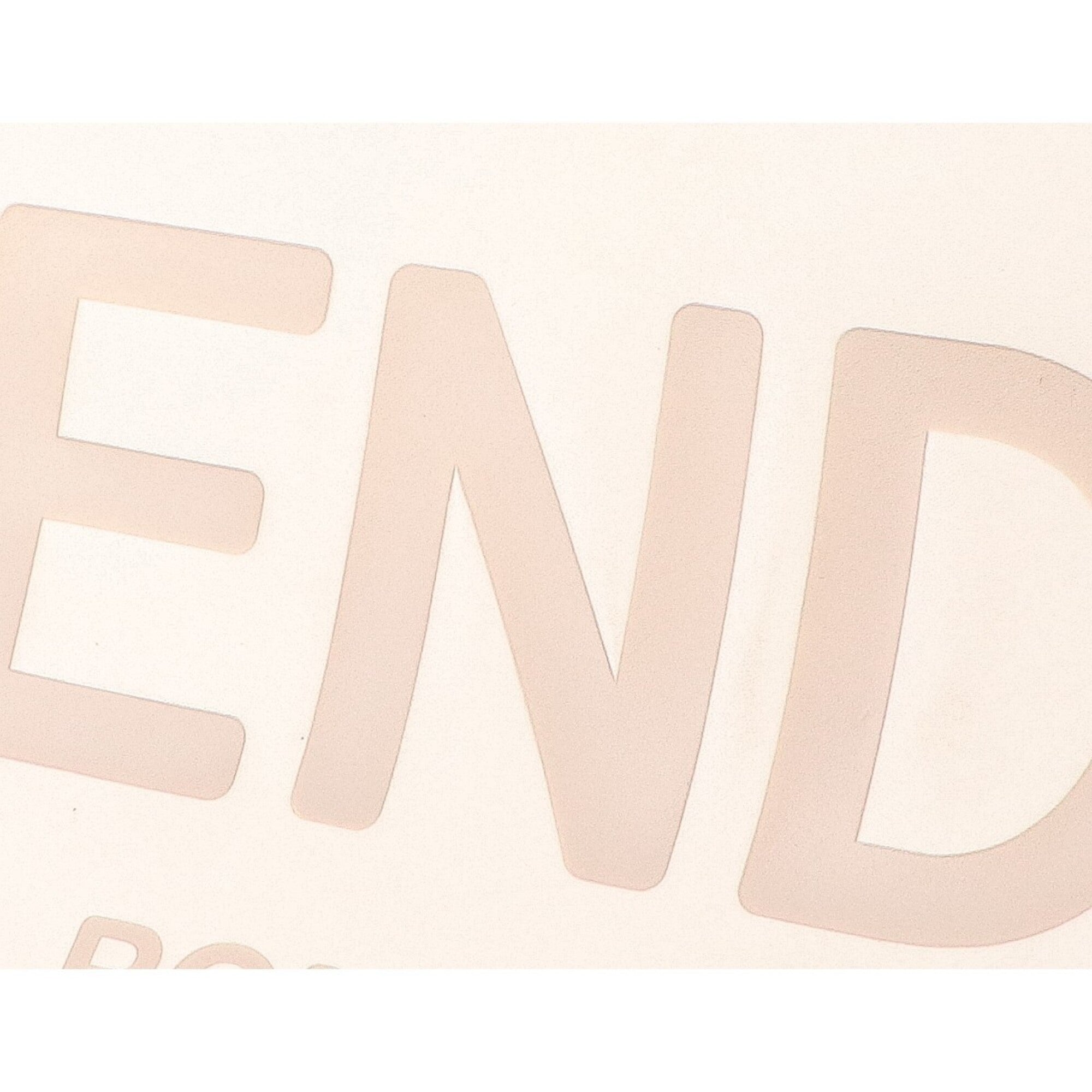 Fendi Off-White Leather Handbag Tote Bag (Pre-Owned)