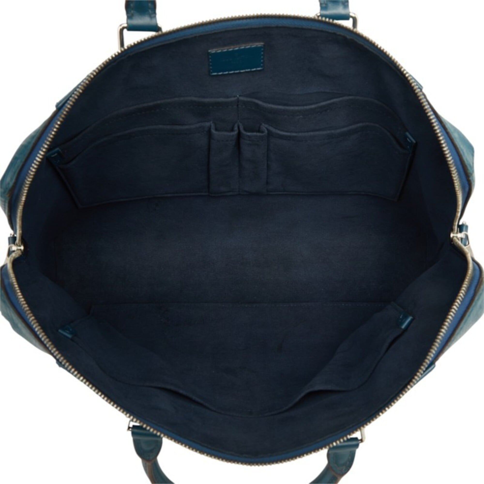 Louis Vuitton Toledo Blue Leather Briefcase (Pre-Owned)