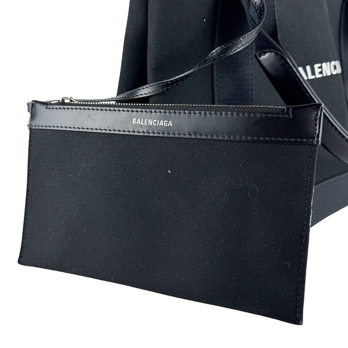 Balenciaga Black Canvas Leather Handbag (Pre-Owned)