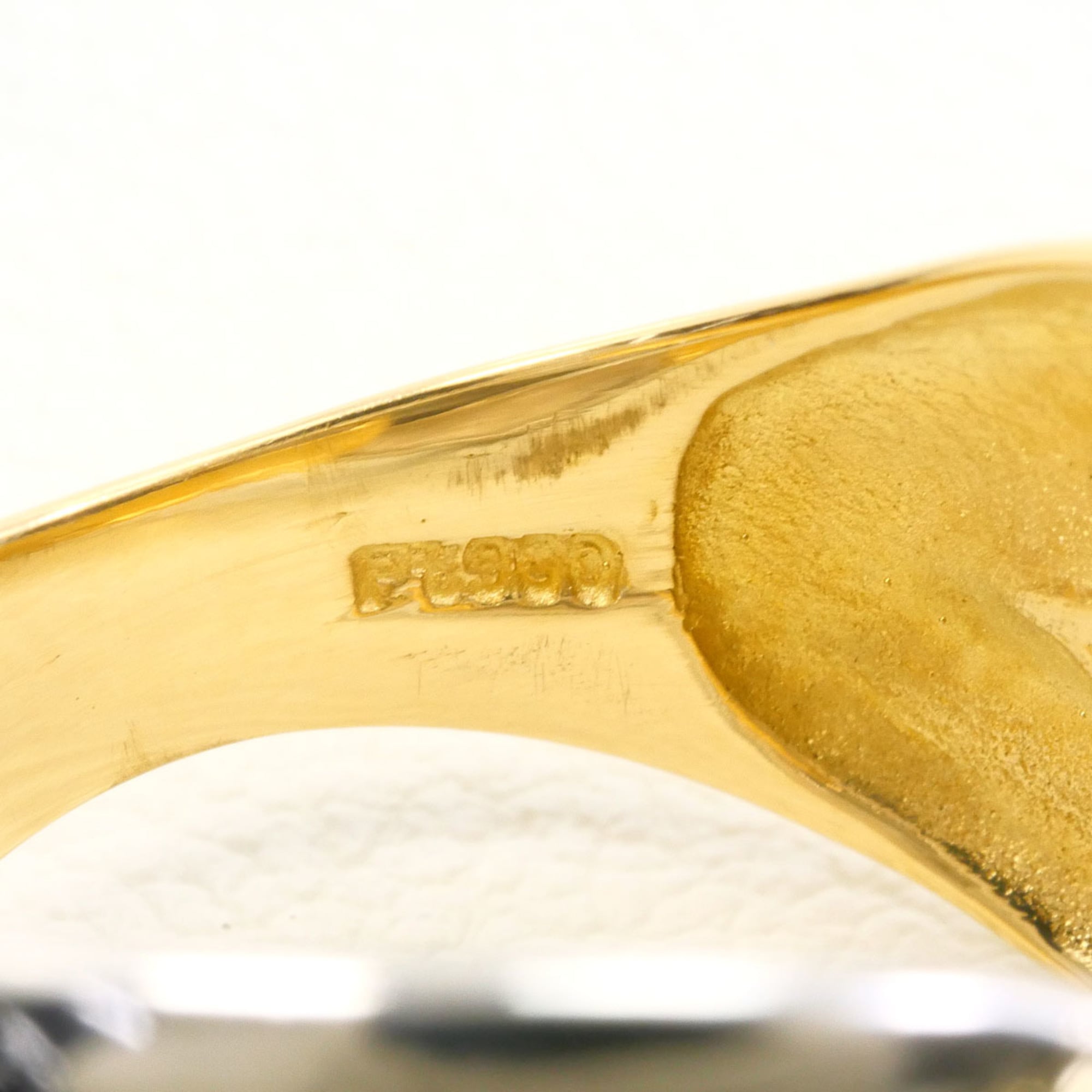 Unbranded Platinum Yellow Gold Yellow Gold (18K) Platinum 900 Band Ring (Pre-Owned)