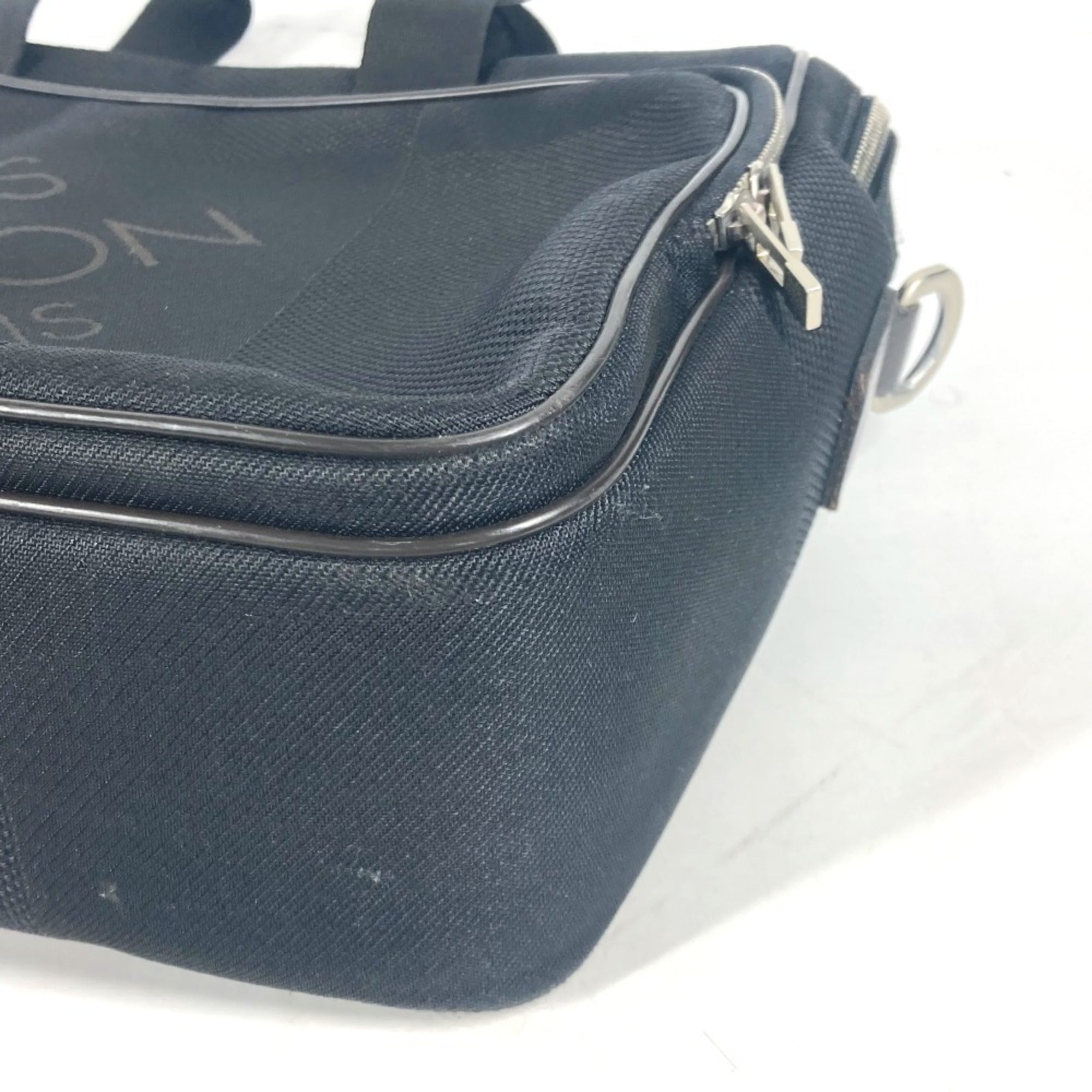 Louis Vuitton Black Noir Damier Geant Briefcase Tote Bag (Pre-Owned)