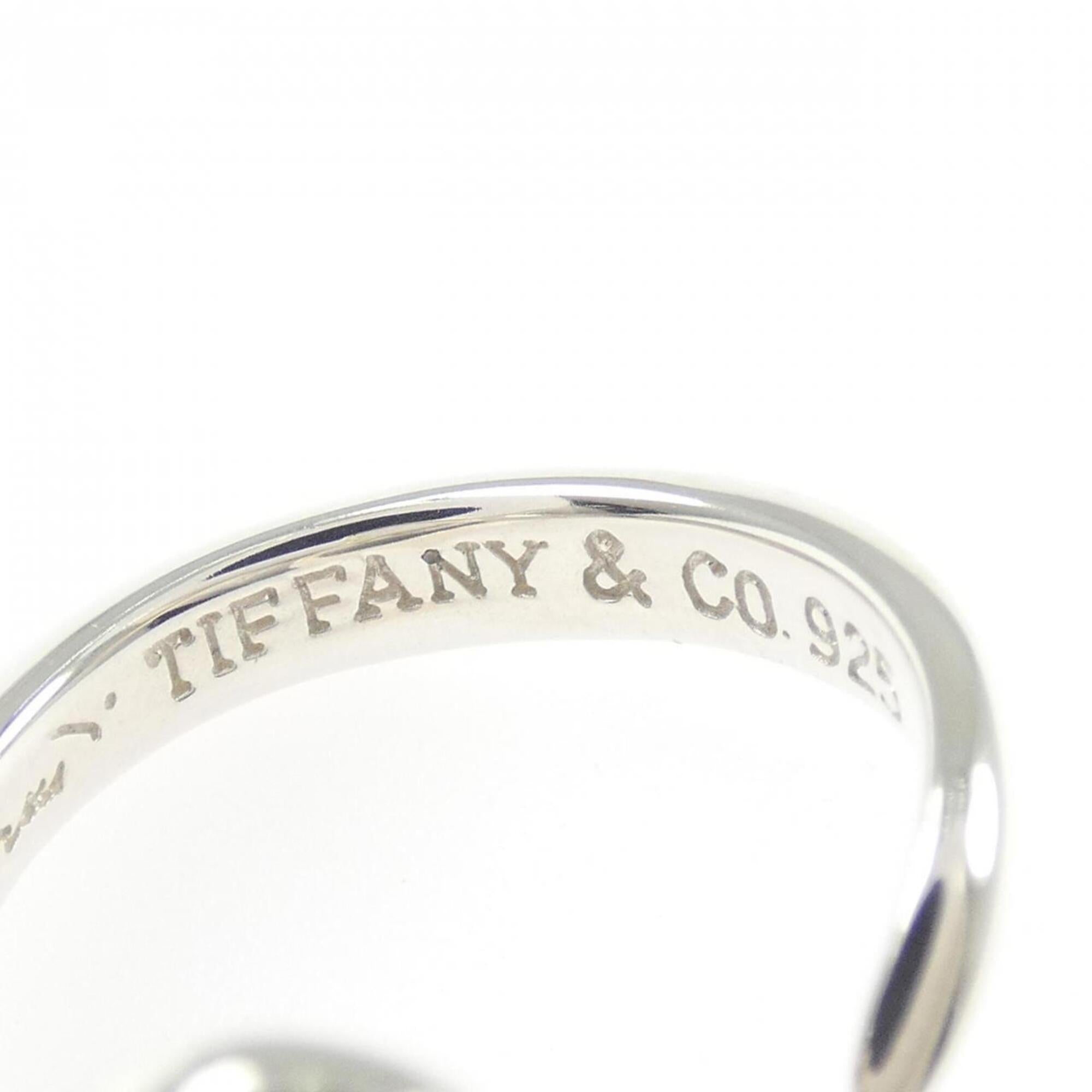 Tiffany Open Heart Silver 925 Band Ring (Pre-Owned)