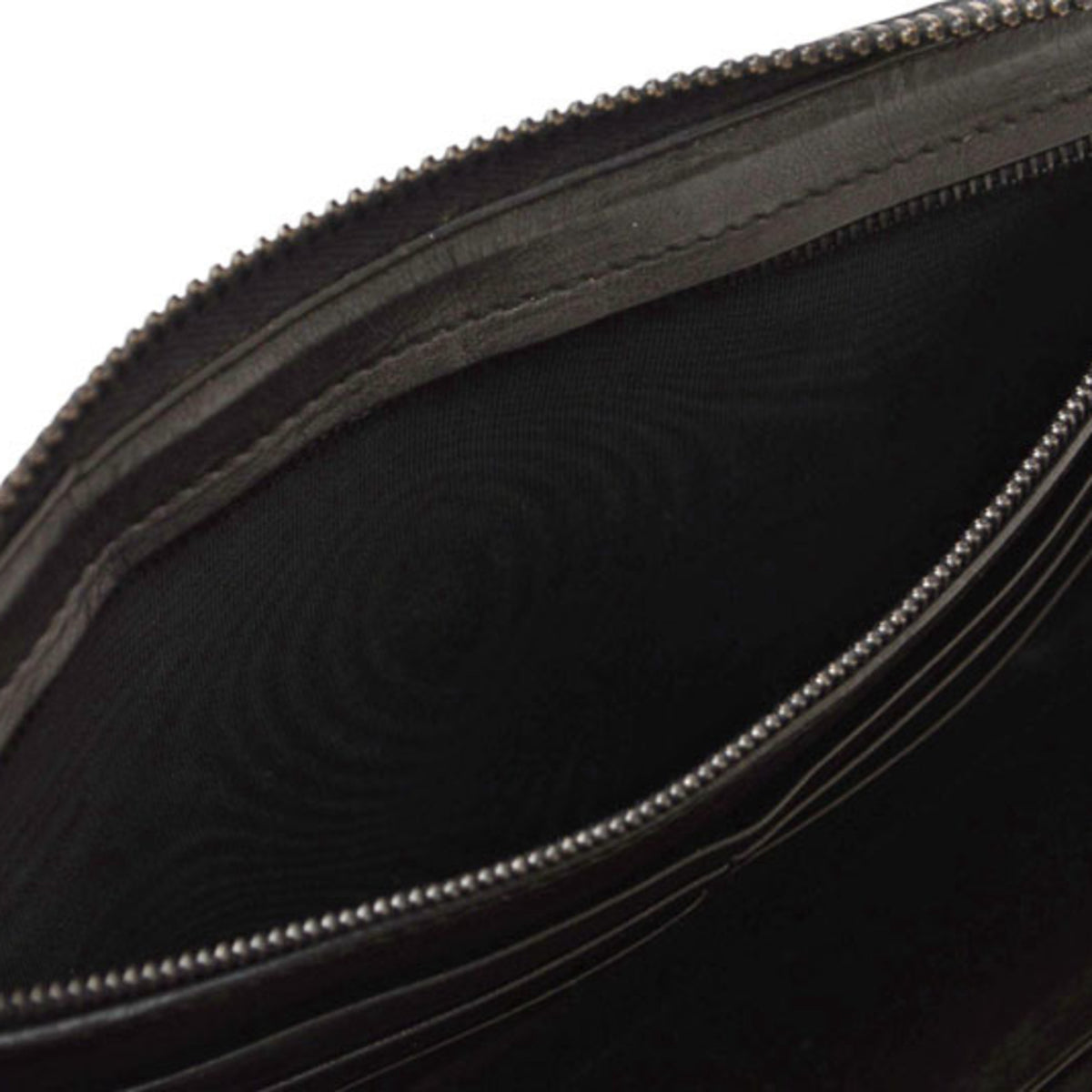 Bottega Veneta Black Leather Long Wallet (Bi-Fold) (Pre-Owned)