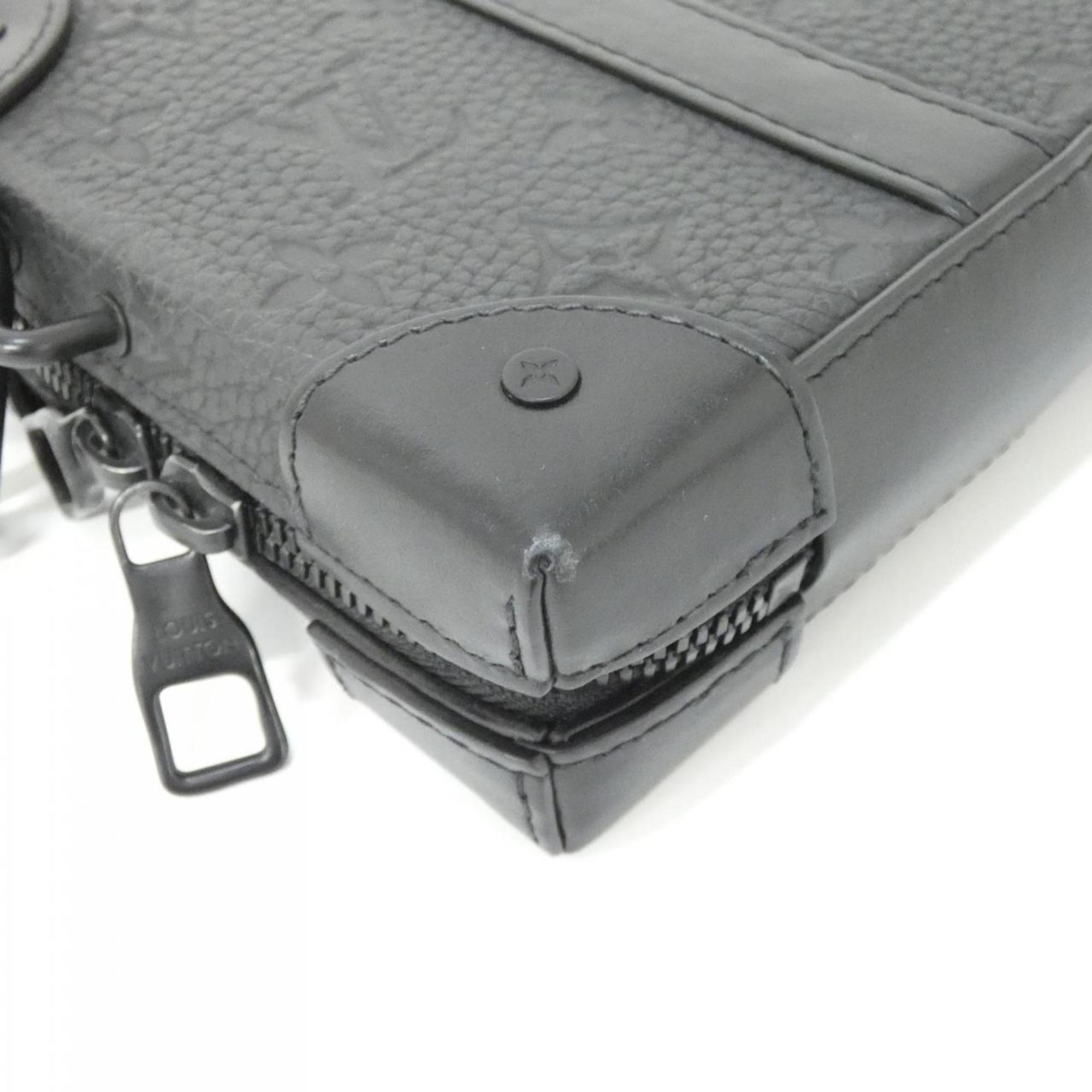 Louis Vuitton Taurillon Black Leather Shoulder Bag (Pre-Owned)