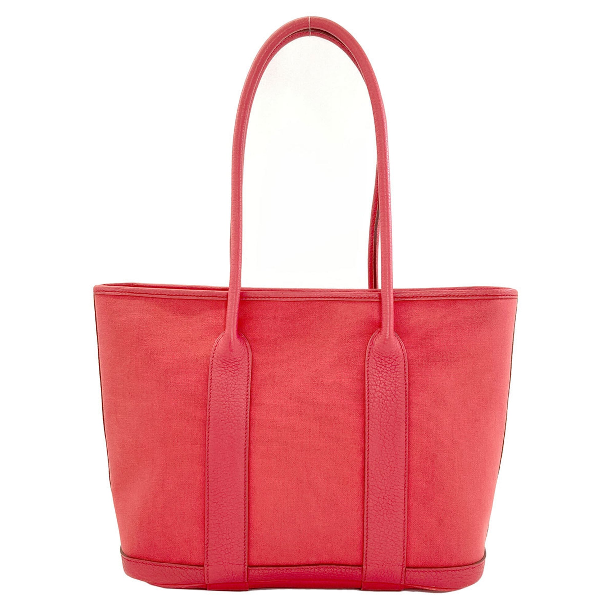 Hermes Pink Toile Officier Tote Bag (Pre-Owned)
