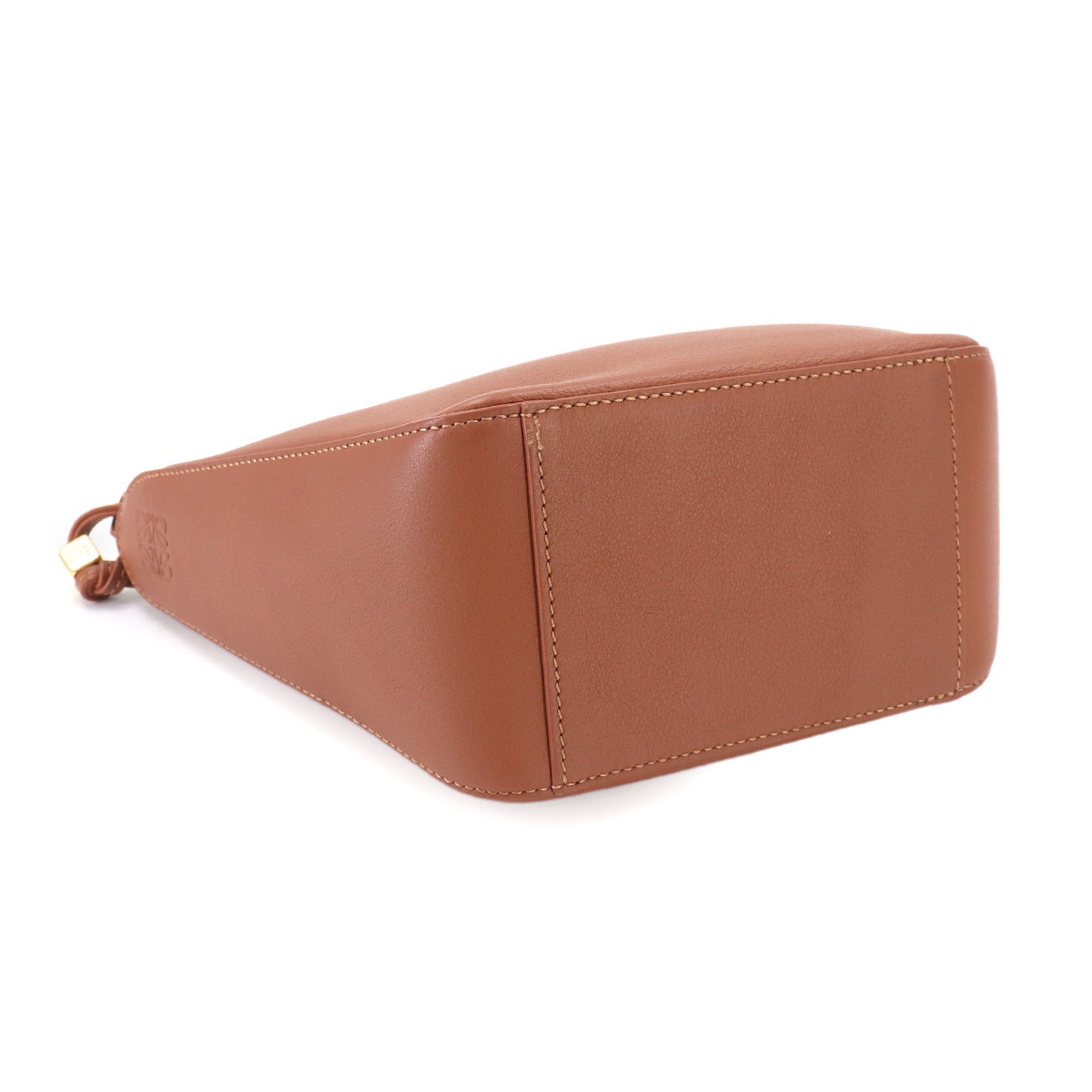 Loewe Hammock Gold Leather Handbag Shoulder Bag (Pre-Owned)