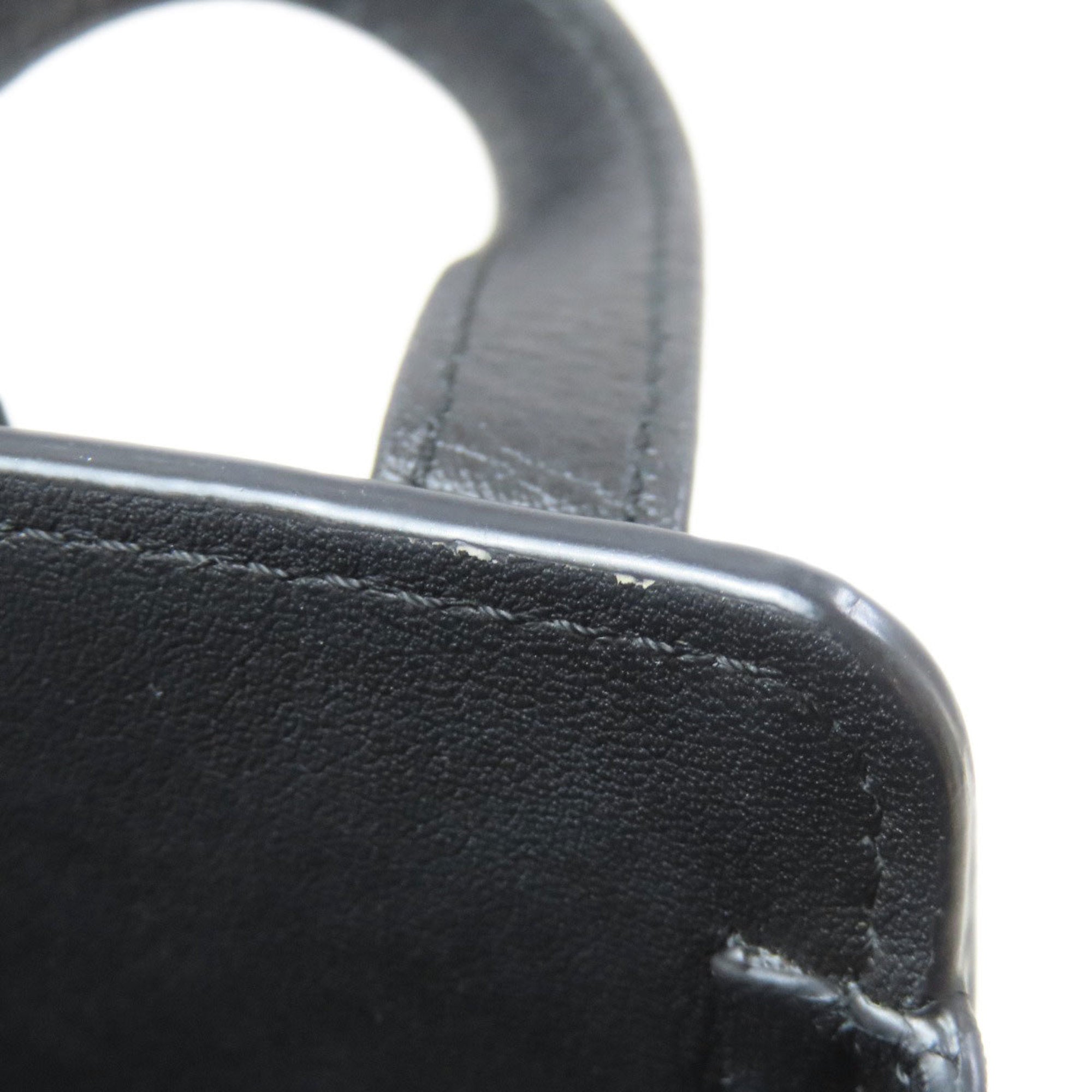 Loewe Black Canvas Leather Handbag (Pre-Owned)