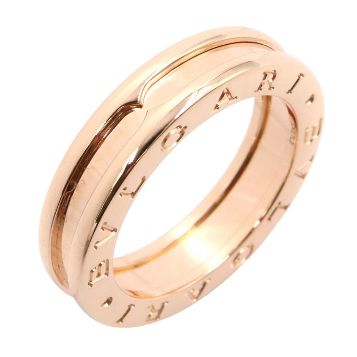 Bvlgari Gold Pink Gold (18K) Band Ring (Pre-Owned)