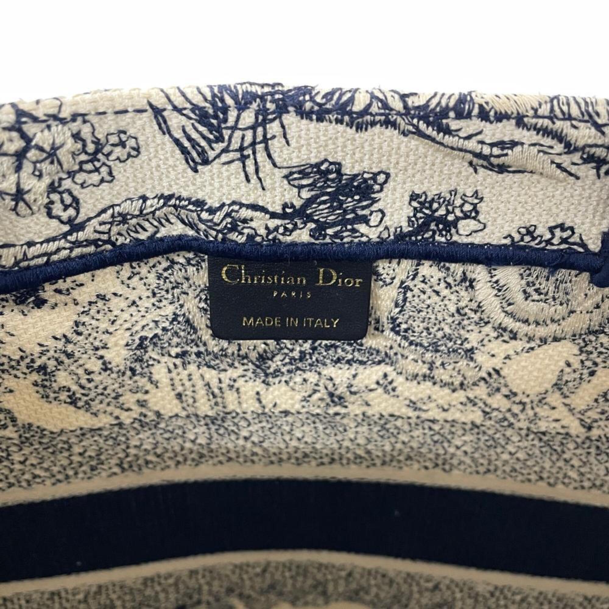 Christian Dior Navy Canvas Tote Bag (Pre-Owned)