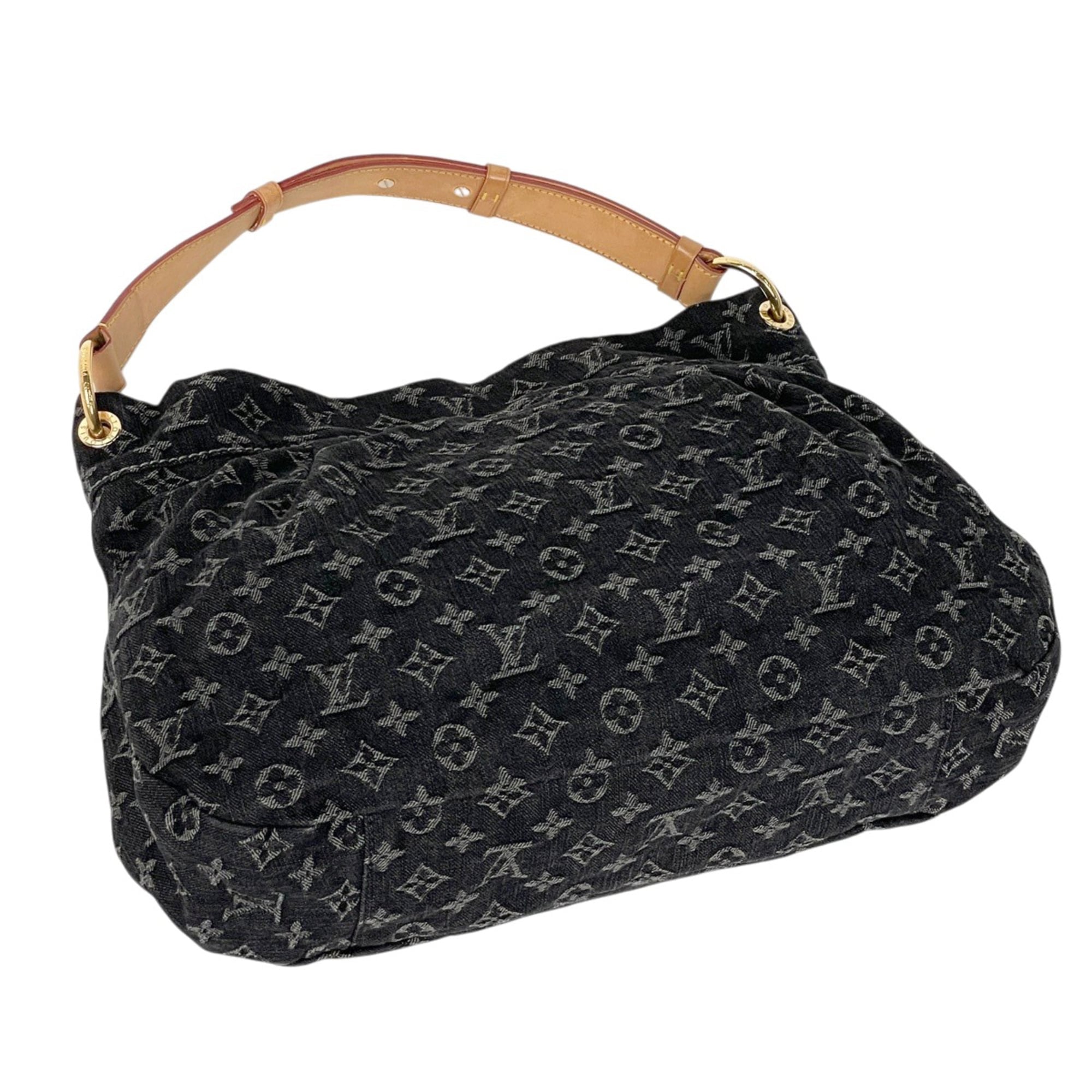 Louis Vuitton Monogram Denim Black Noir Monogram Denim Shoulder Bag (Pre-Owned)