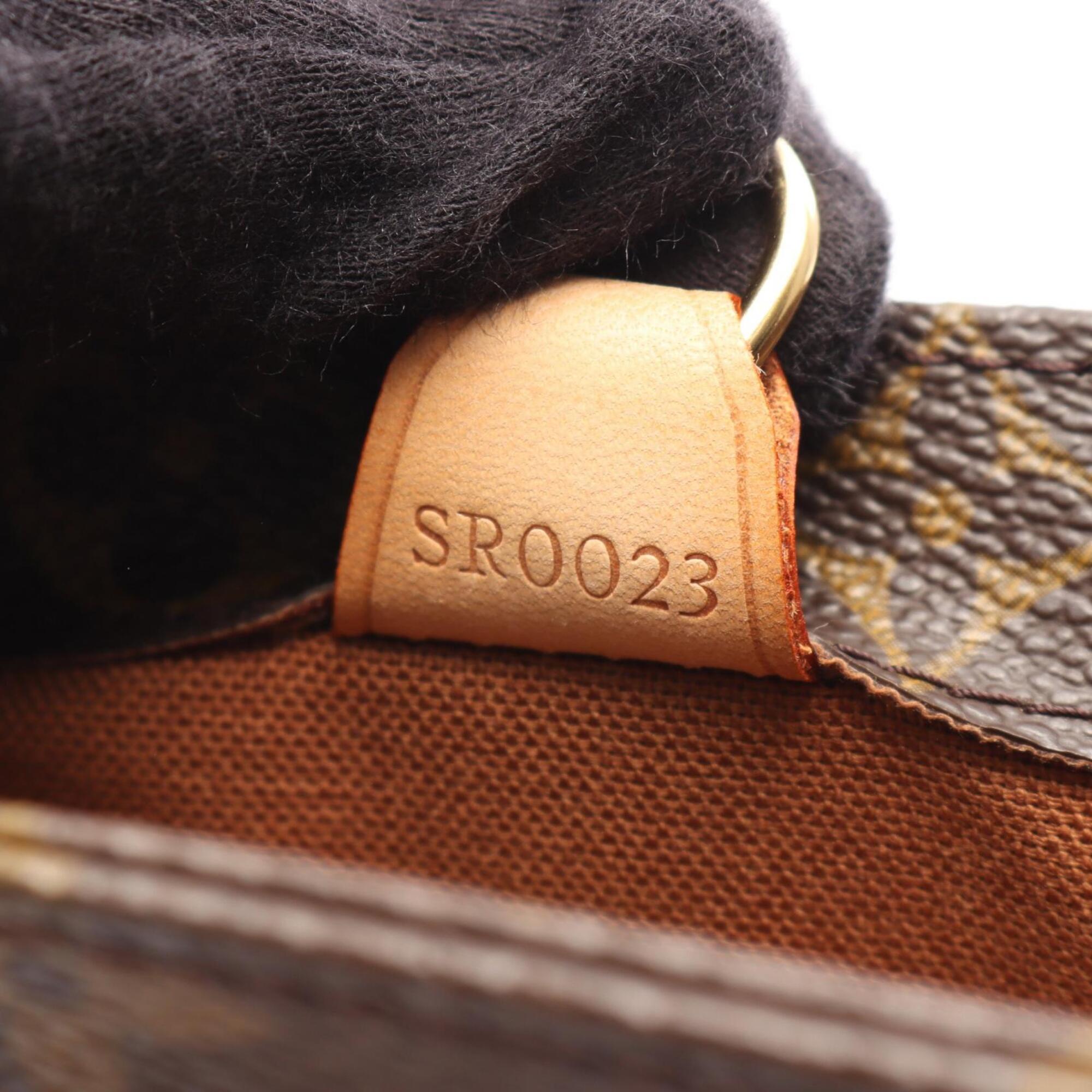 Louis Vuitton Brown Coated Canvas Pvc Monogram Leather Handbag (Pre-Owned)