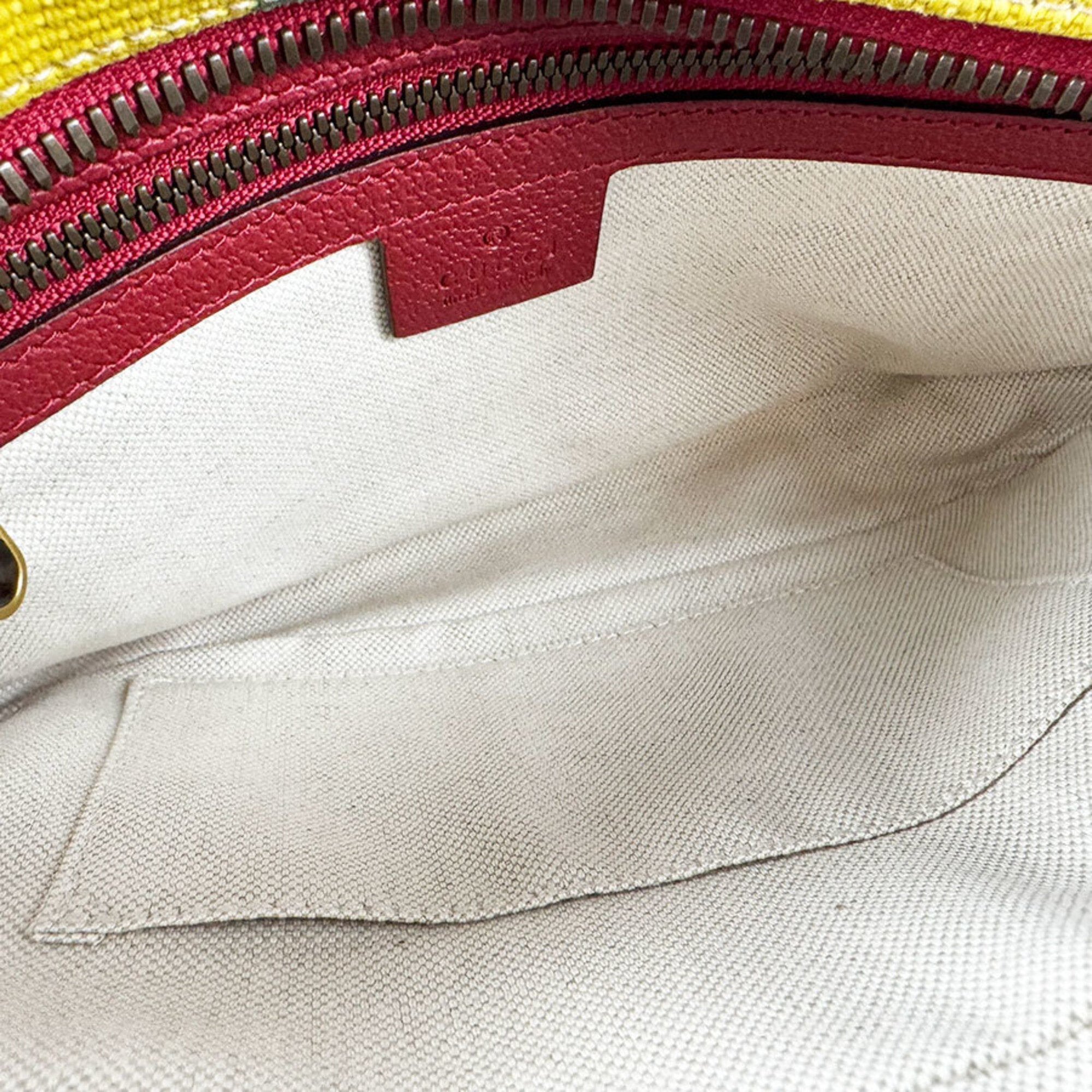 Gucci Multi-Color Canvas Leather Fanny Pack (Pre-Owned)