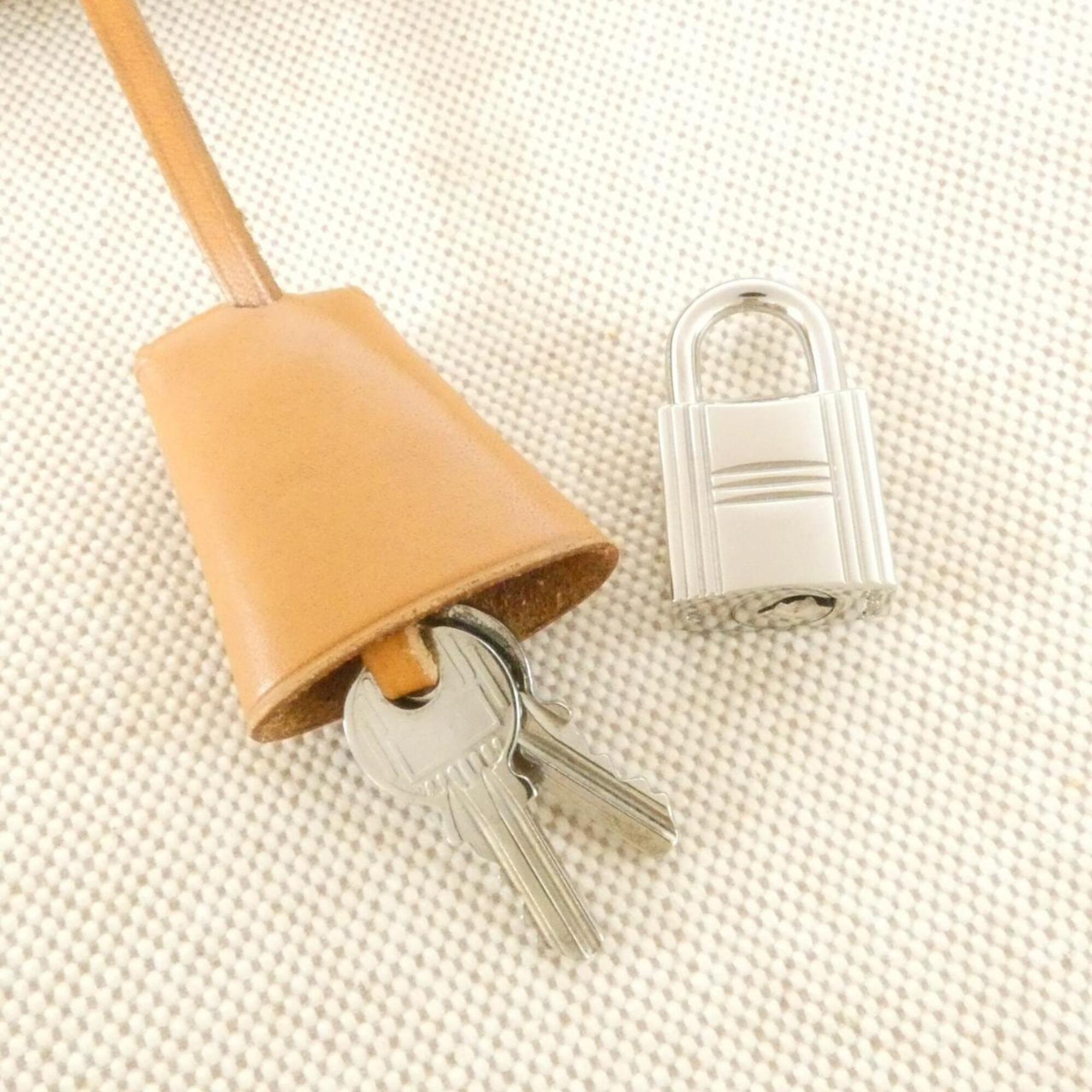 Hermes Her Bag Natural Toile H Backpack (Pre-Owned)