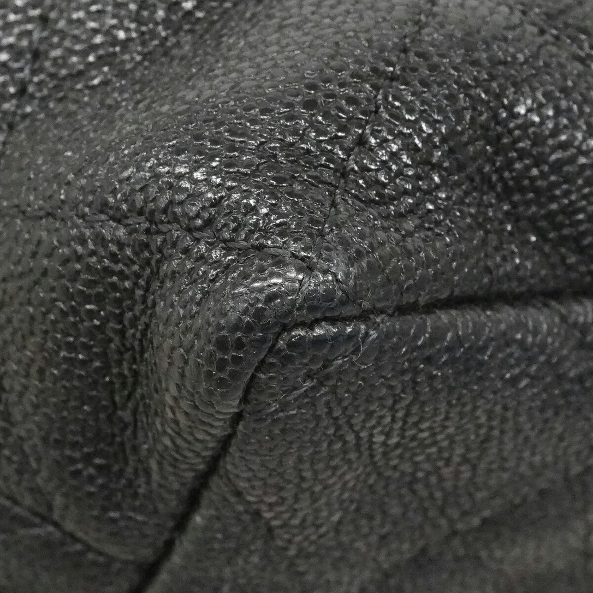 Chanel Black Grained Calfskin Vanity Bag (Pre-Owned)