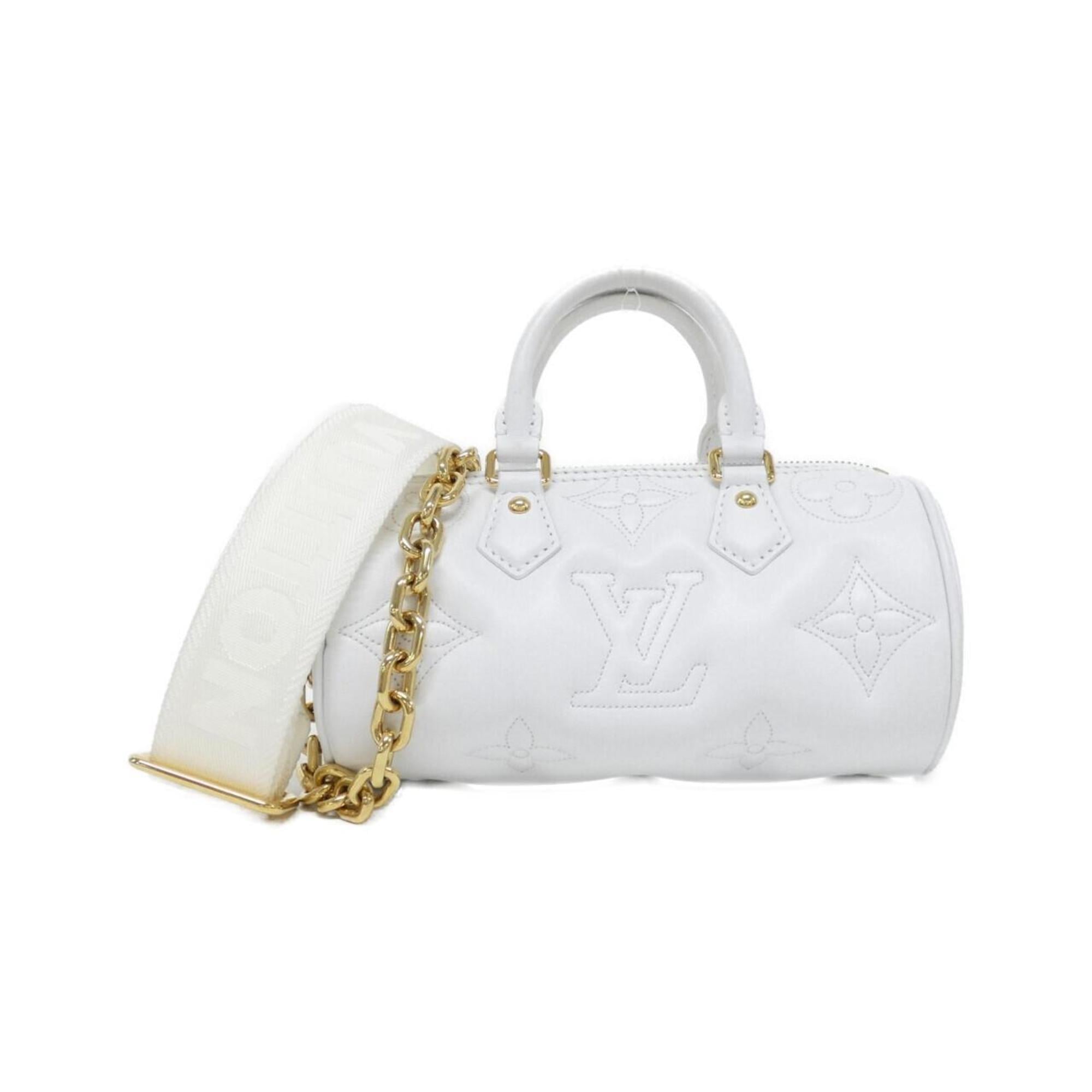 Louis Vuitton Gold Leather Shoulder Bag (Pre-Owned)